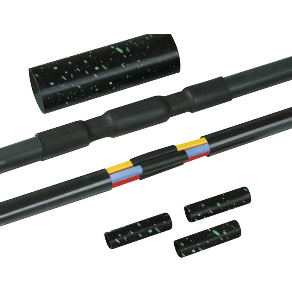 HellermannTyton Schlauchverbinder Warmschrumpf-Verbindungsgarnitur mit Schraubverbinder 380-04013, UV-beständig, halogenfrei