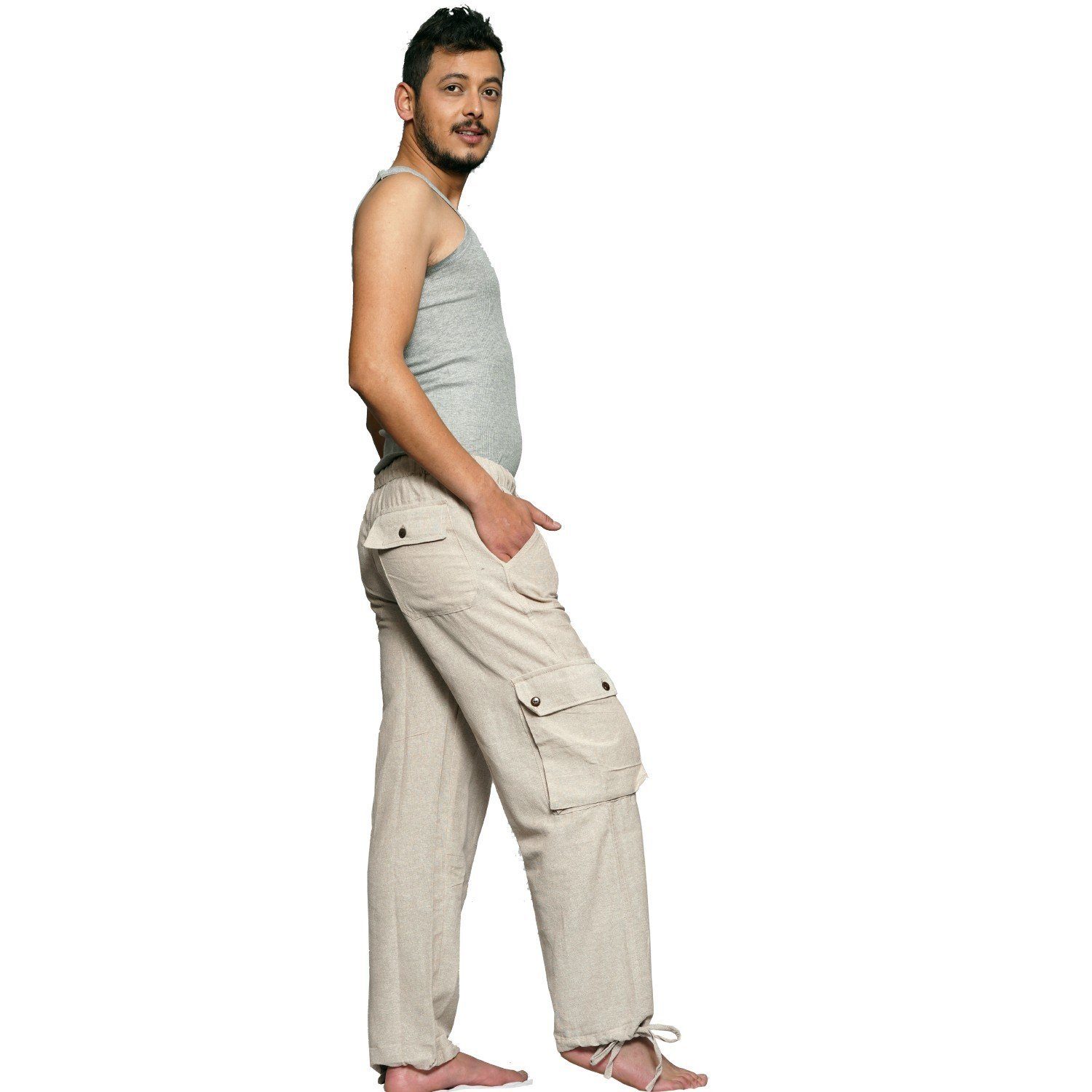 SIMANDRA Haremshose Cargohose aus Baumwolle (1-tlg) im Cargo-Stil mit Gummi günstig online kaufen