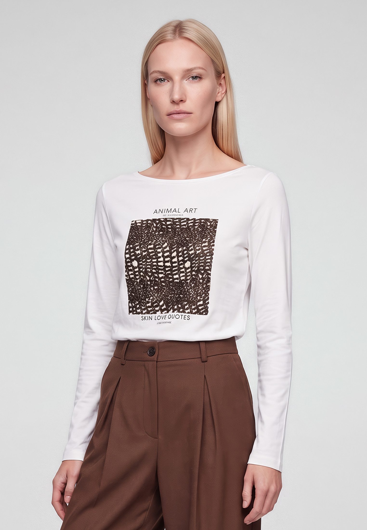 MARC AUREL Shirtbluse mit Reptiliendruck