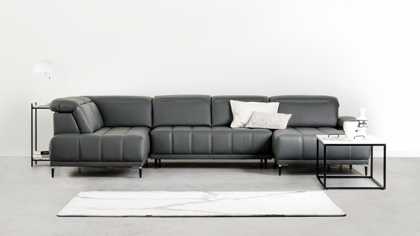 JVmoebel Ecksofa Polster Sofa Bettfunktion Design Modern Ecksofa U-Form Sofa, Made in Europe