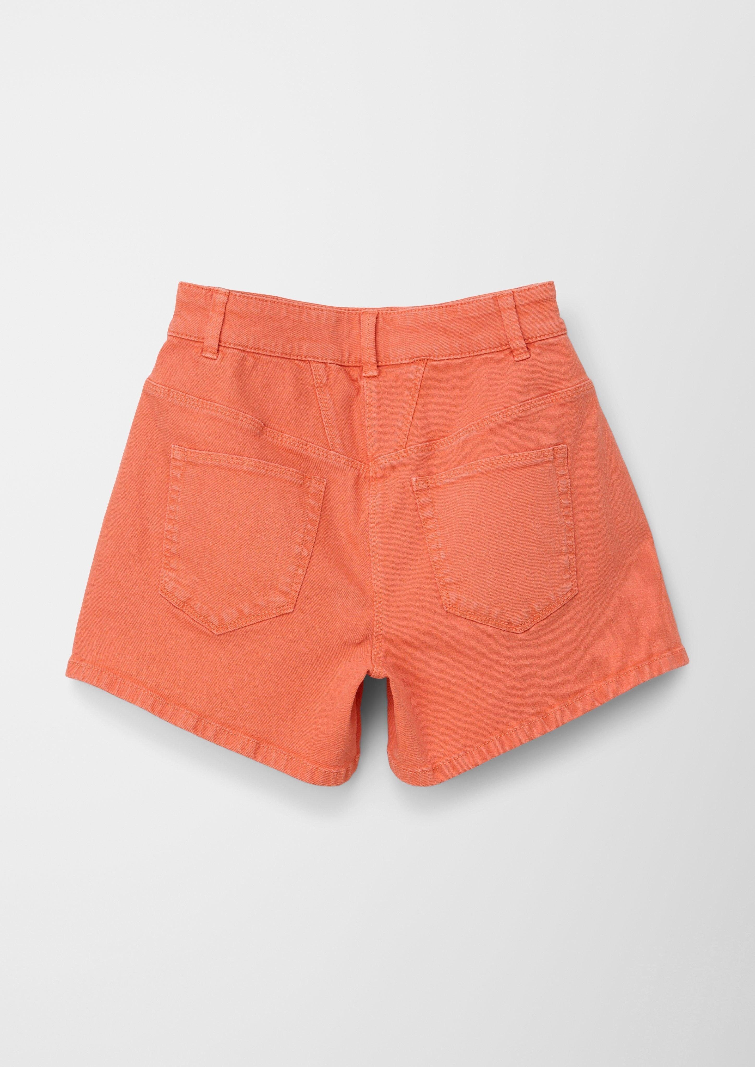 Garment Denimshorts Klassische papaya Dye Loose: Shorts s.Oliver