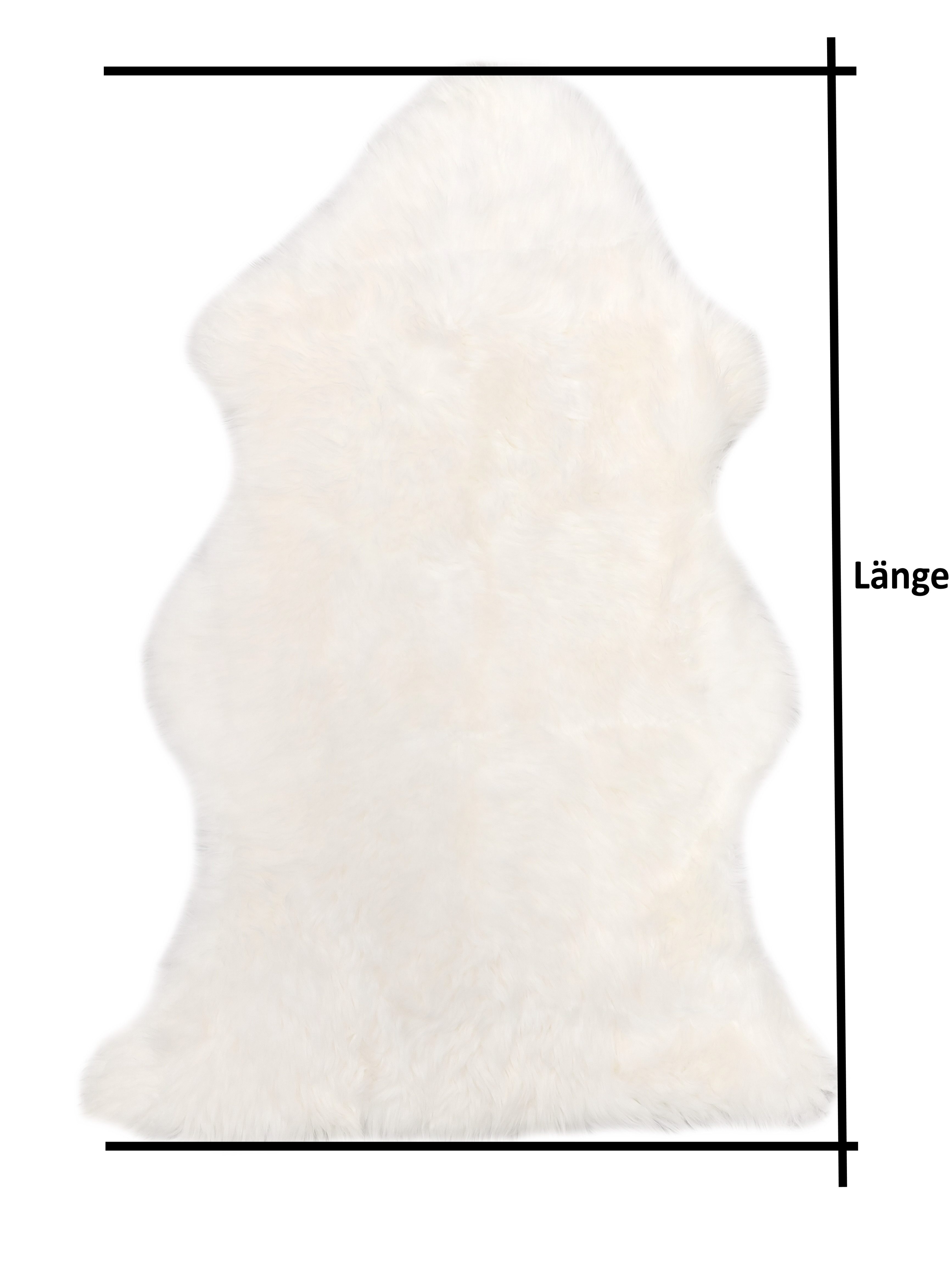 Wohndecke walexo Lammfell Teppich Naturfell Schaffell Dekofell Überwurf, wa günstig online kaufen
