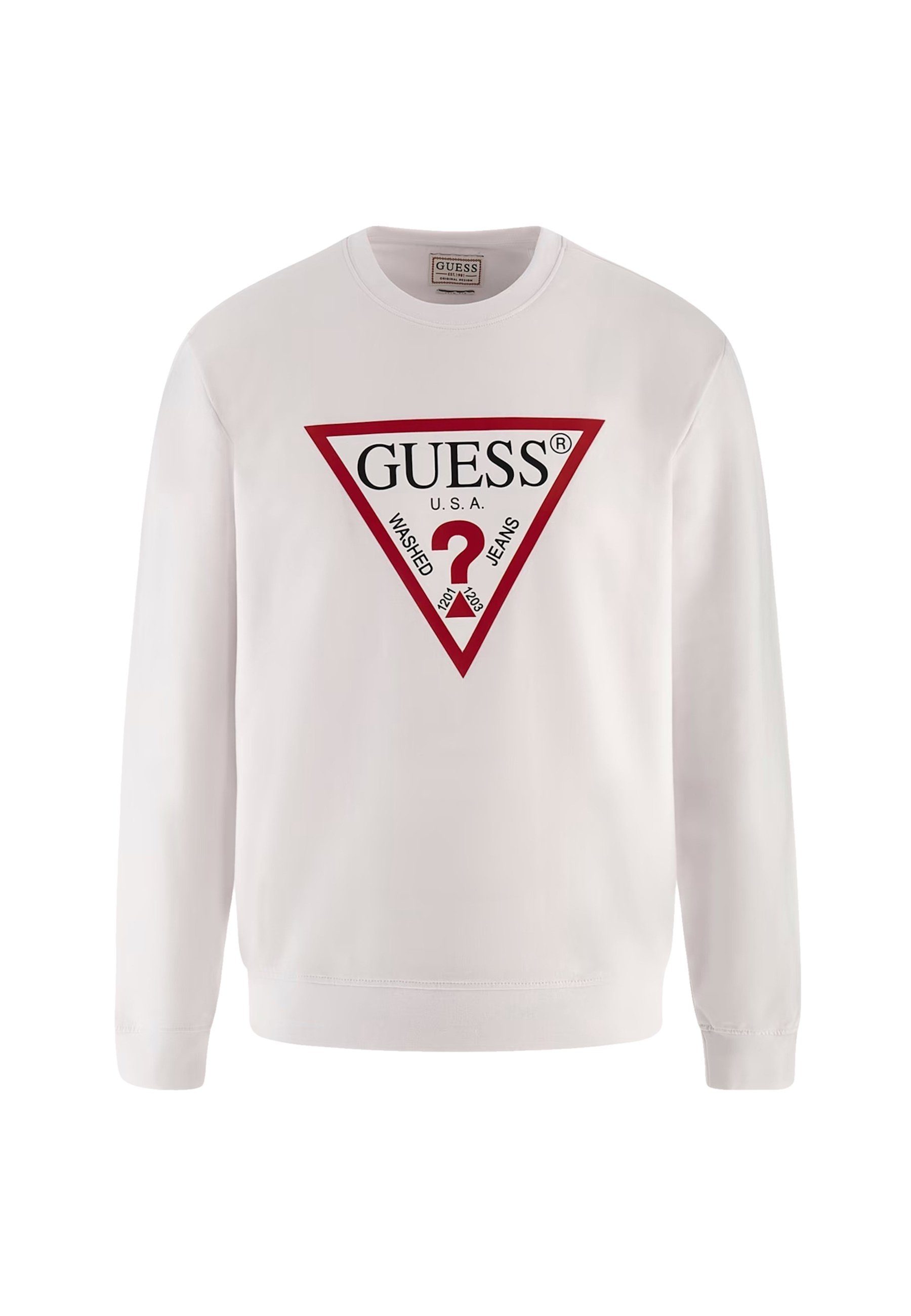 Guess Sweatshirt Sweatshirt Audley CN Fleece Пуловери (1-tlg)