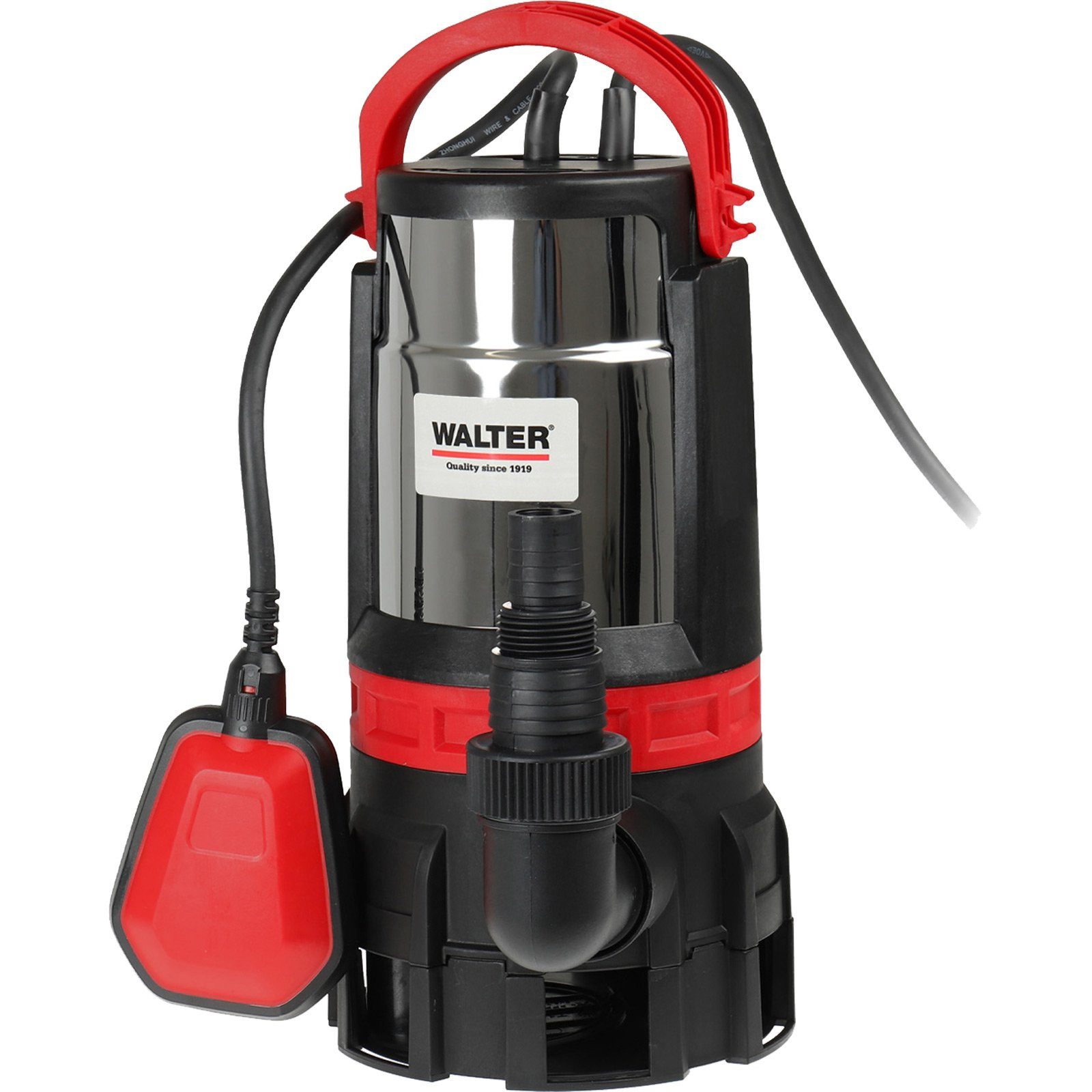 WALTER Filterpumpe Walter 2- in-1 Schmutz- und Klarwasserpumpe WWS-SWP750-L01 750 W - 630