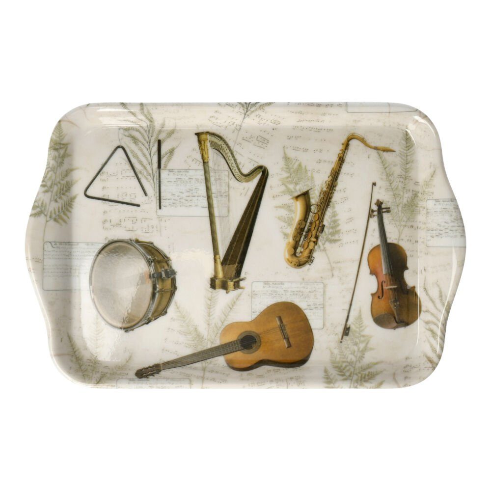 mugesh Dekotablett Musiker Instrumente, für Tablett