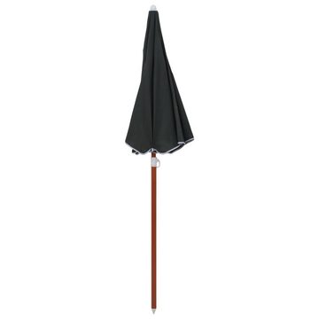 vidaXL Balkonsichtschutz Sonnenschirm mit Stahlmast 180 cm Anthrazit
