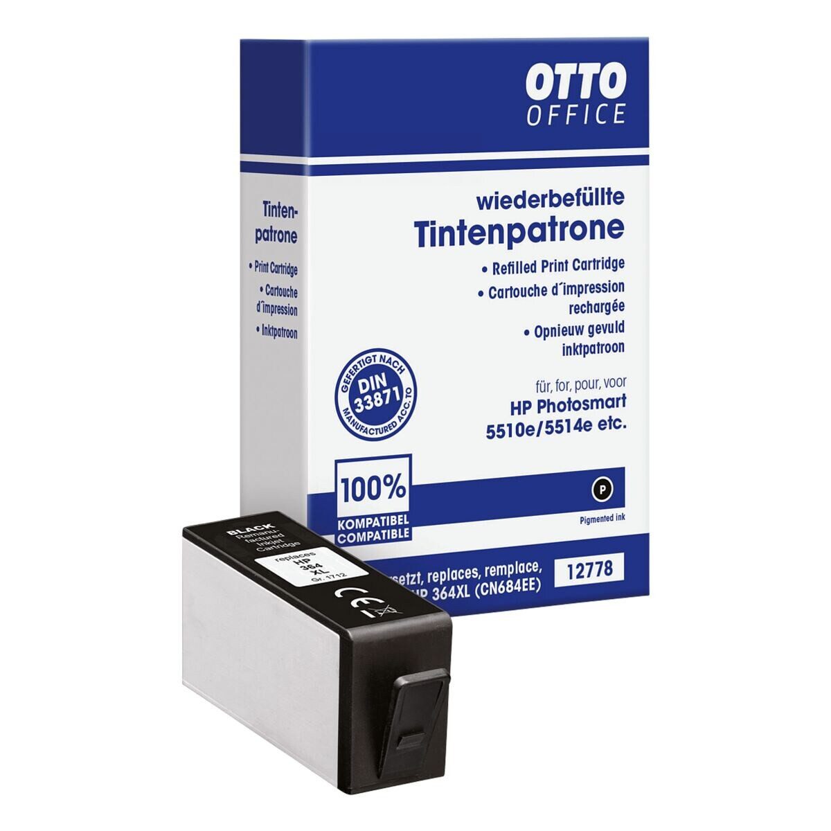 Otto Office CN684EE Tintenpatrone (ersetzt HP »CN684EE« Nr. 364XL, schwarz)