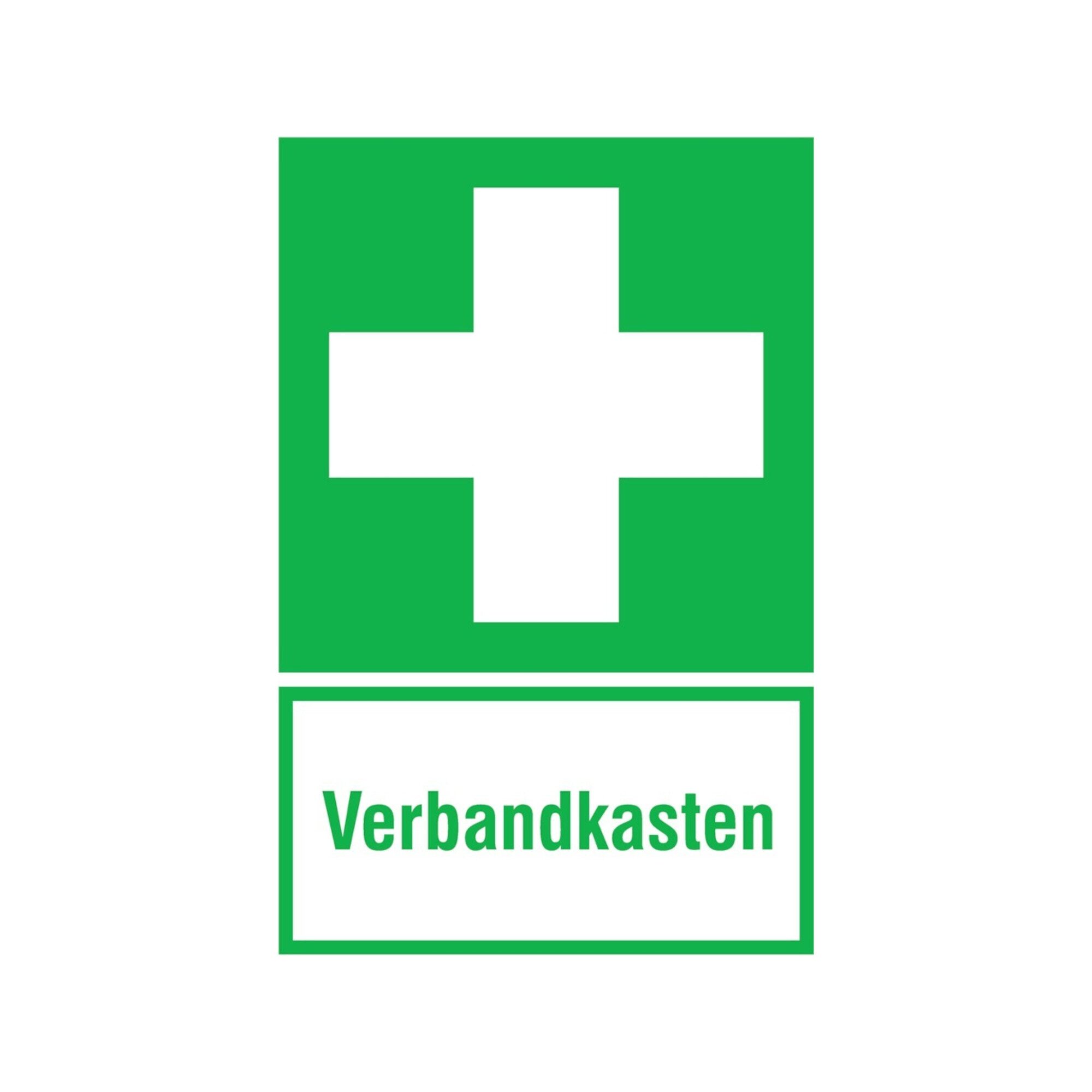 wolk Aufkleber SafetyMarking Hinweißchild Folie B200xH300 mm Verbandkasten langnachle