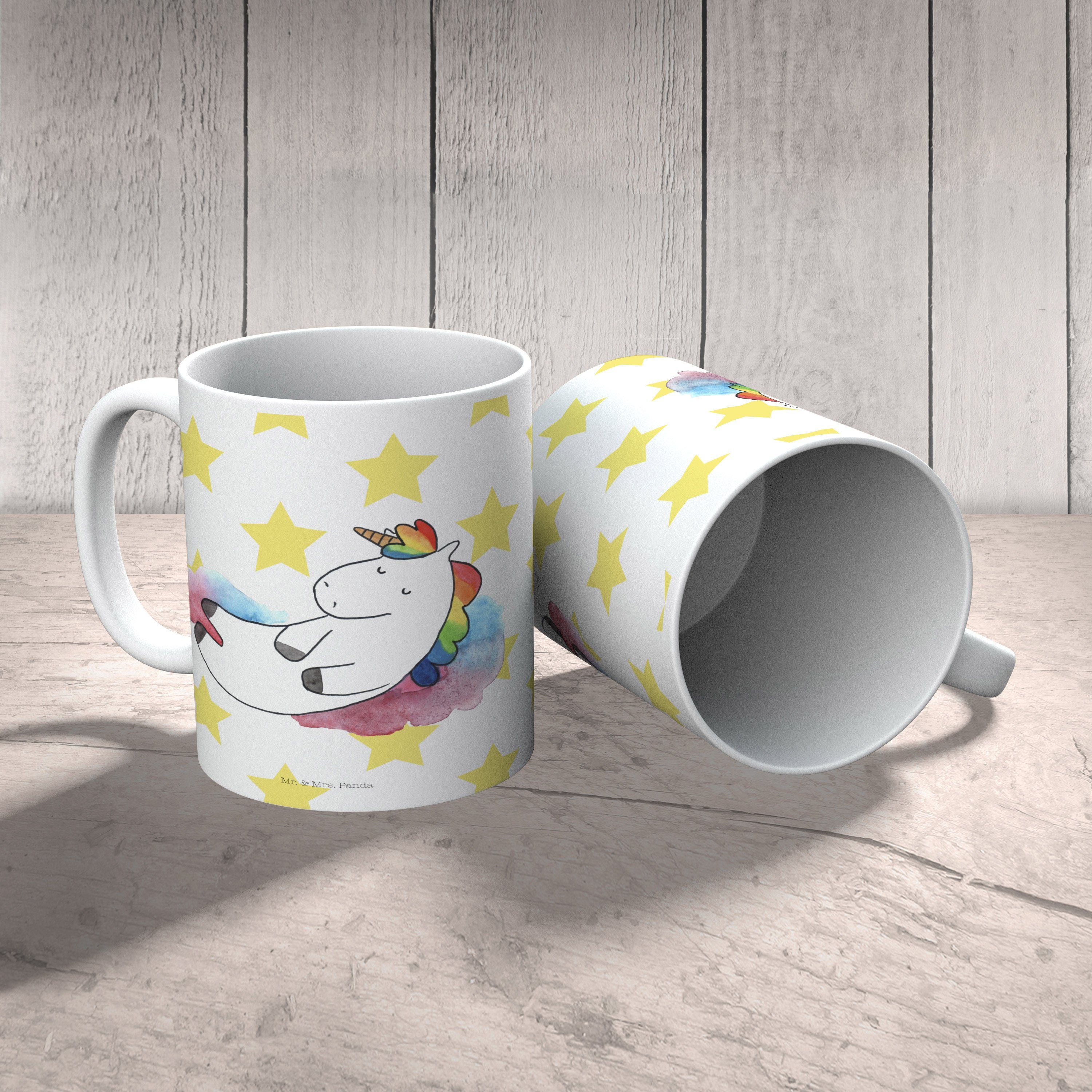 Mrs. Mr. 7 Wolke Kaffeetasse, Panda - Kaff, Weiß Geschenk, Tasse & - Lächeln, Einhorn Keramik Tasse,