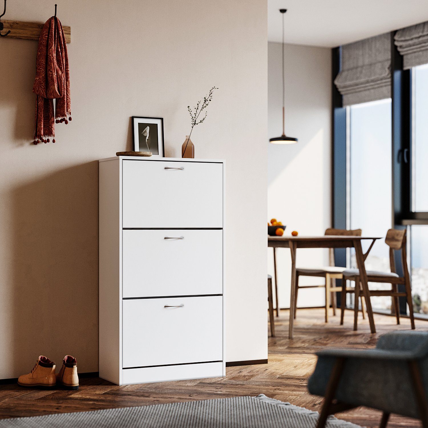SONNI Schuhschrank Schuhbank, weiß,Sitzbank, 120 x günstig online kaufen