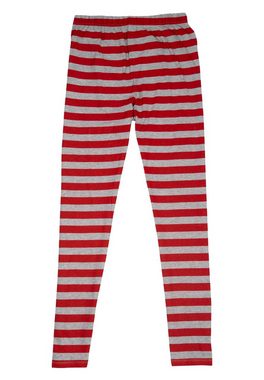 United Labels® Schlafanzug The Grinch Schlafanzug Damen und Herren Pyjama Set Langarm Grau/Rot