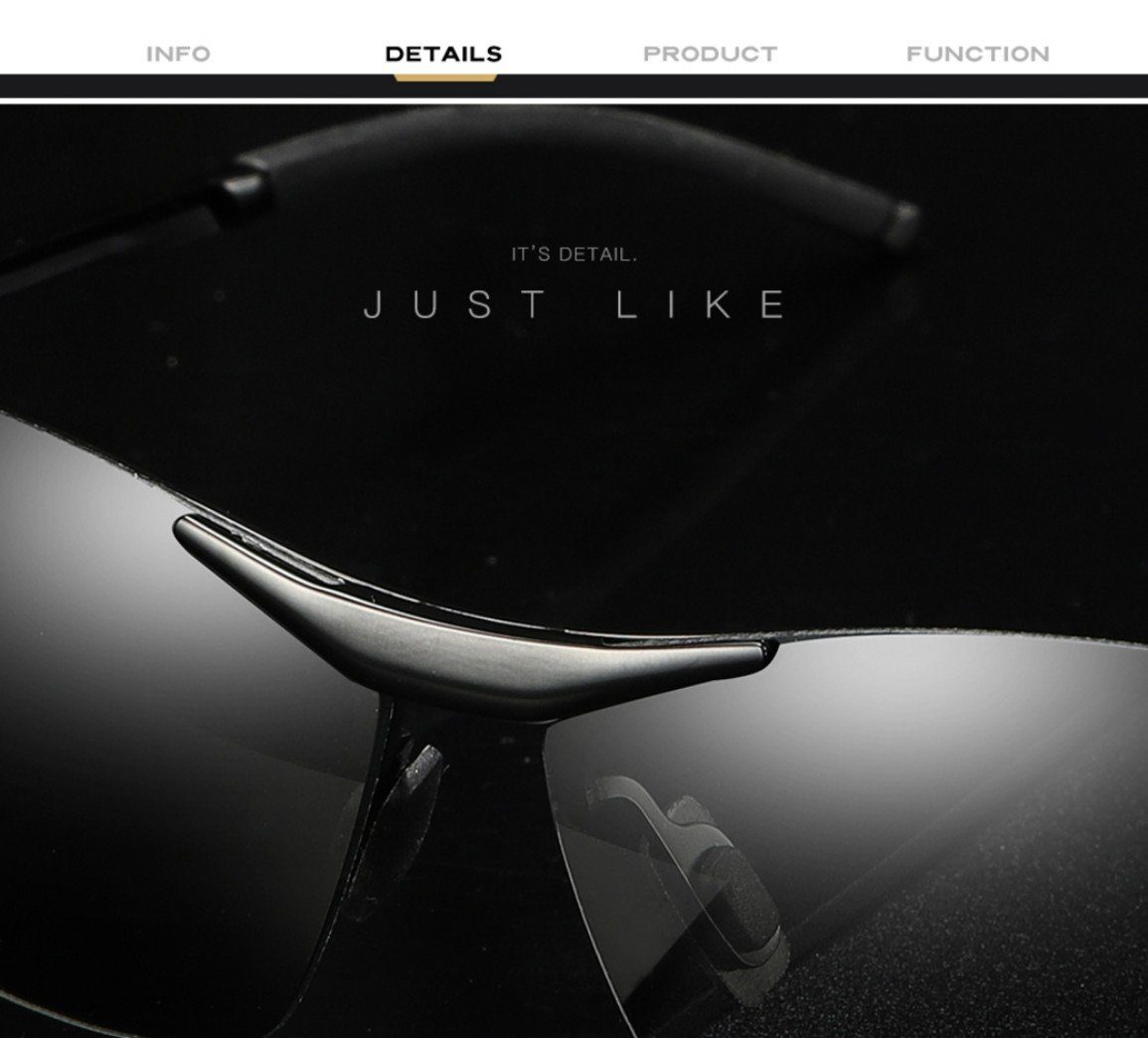 PACIEA Sonnenbrille Sportbrille Herren polarisiert UV Schutz Leicht