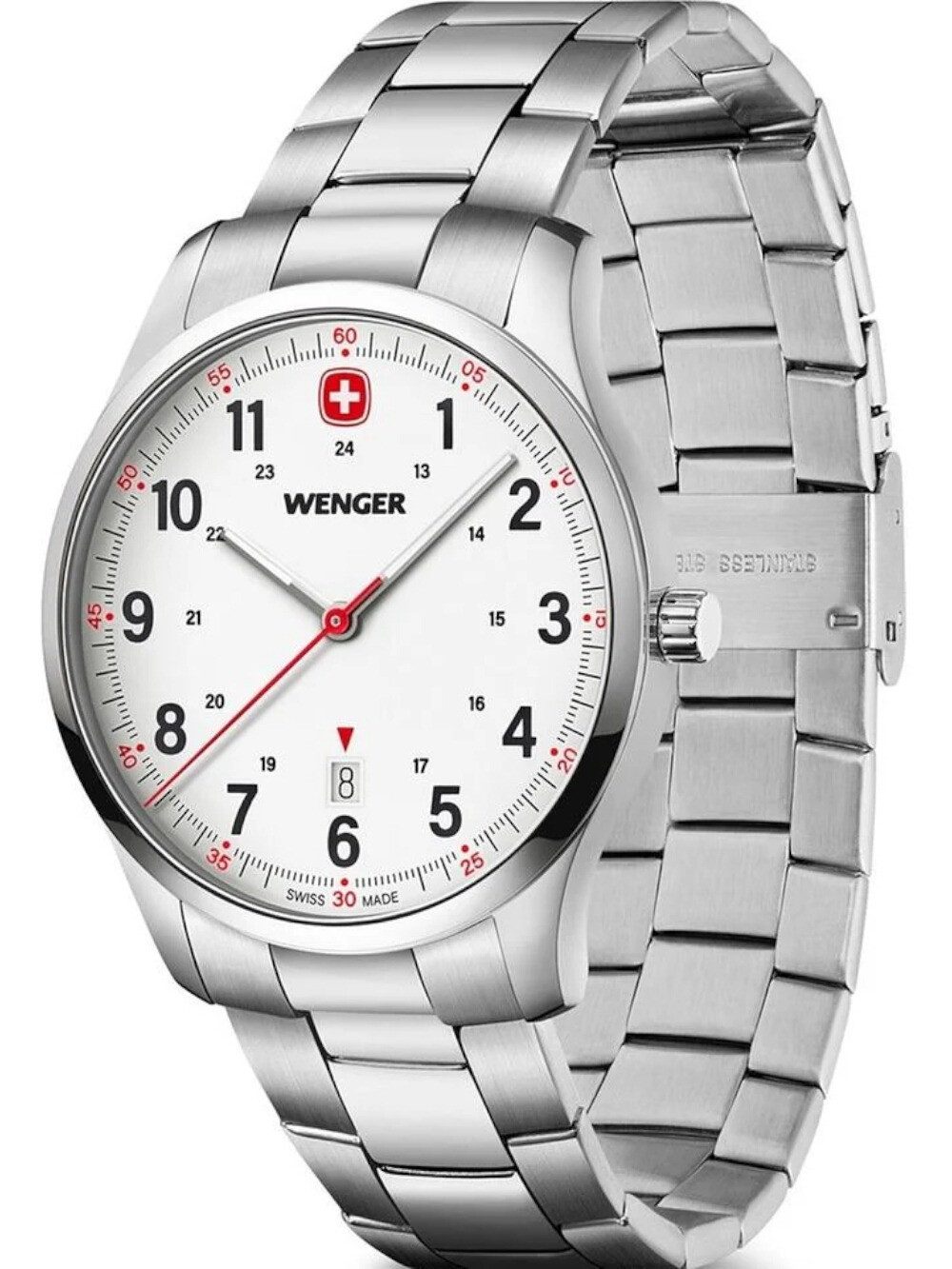 Wenger Quarzuhr Wenger 01.1441.133 Herrenuhr City Sport 42mm 5ATM Wenger 01.1441.133 Herrenuhr City Sport 42mm 5ATM