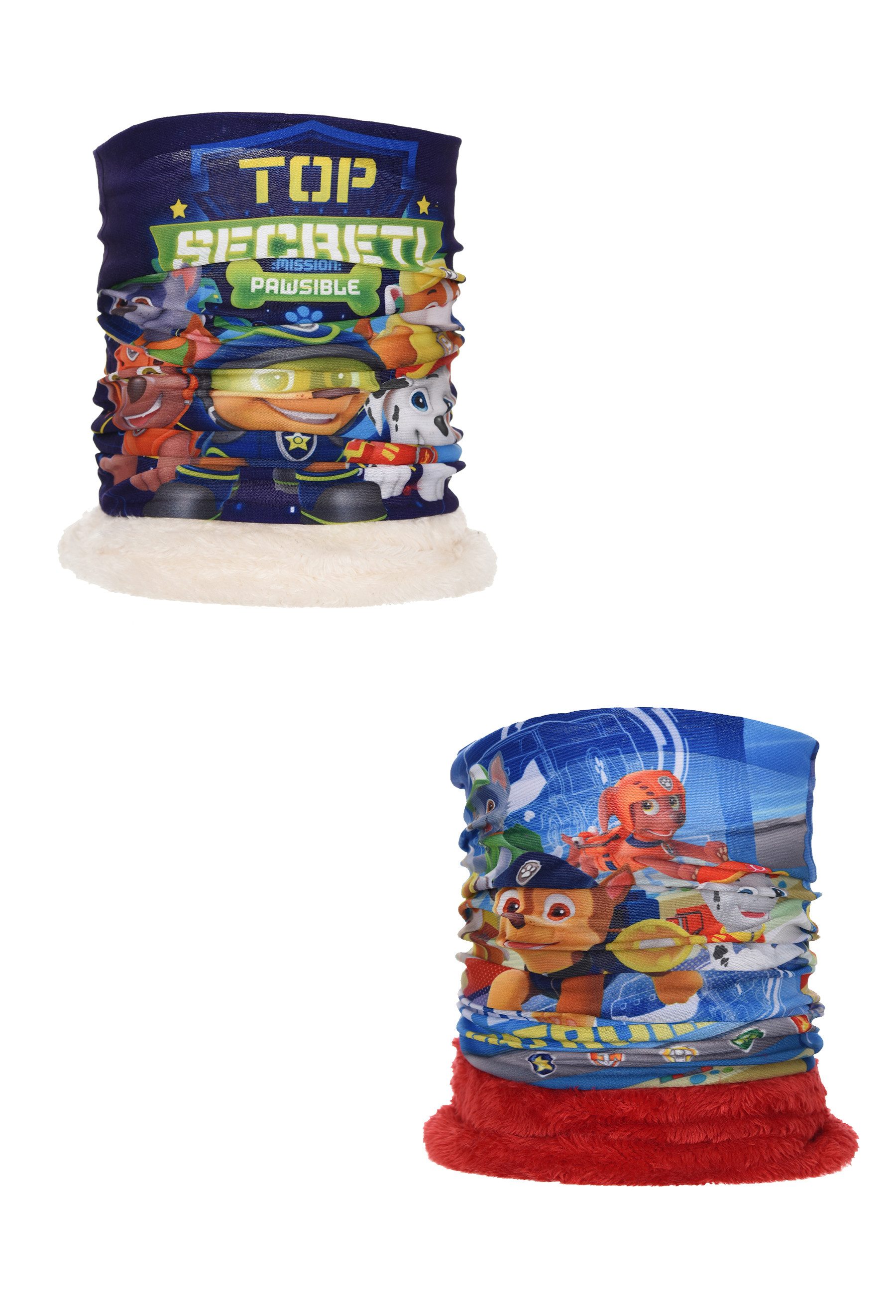 PAW PATROL Loop Kinder Schlauchschal mit Fleece-Innenfutter