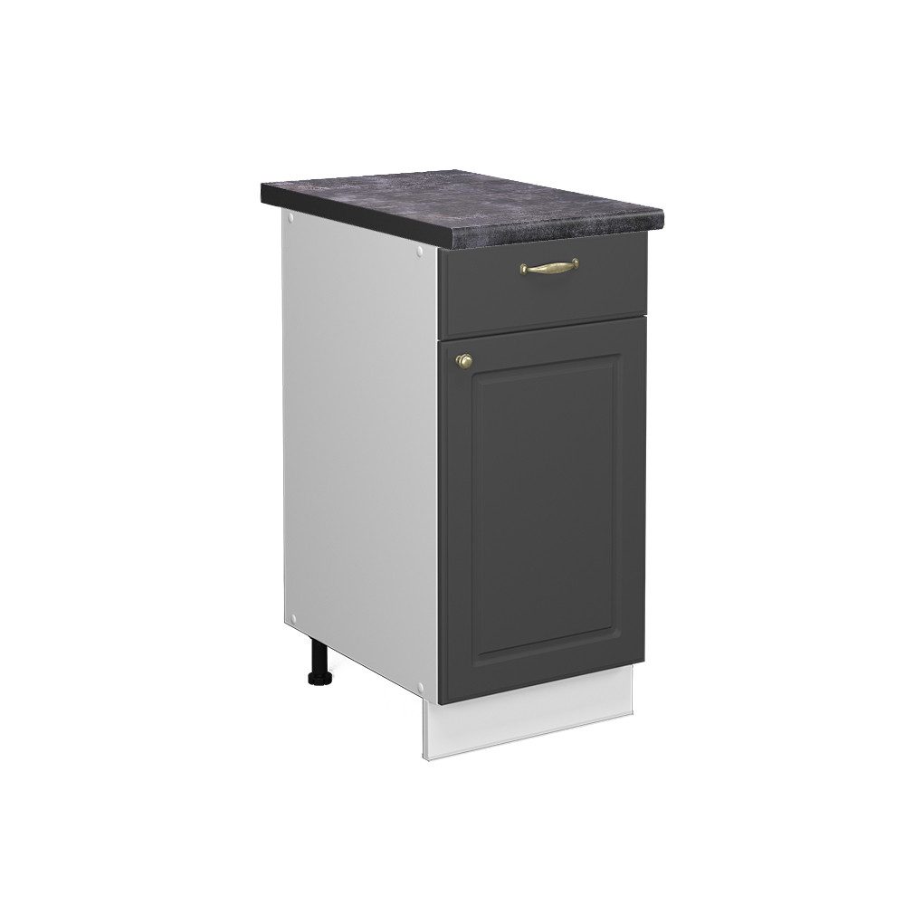 Vicco Unterschrank Fame-Line, Anthrazit-Gold/Weiß, 40 cm, günstig online kaufen