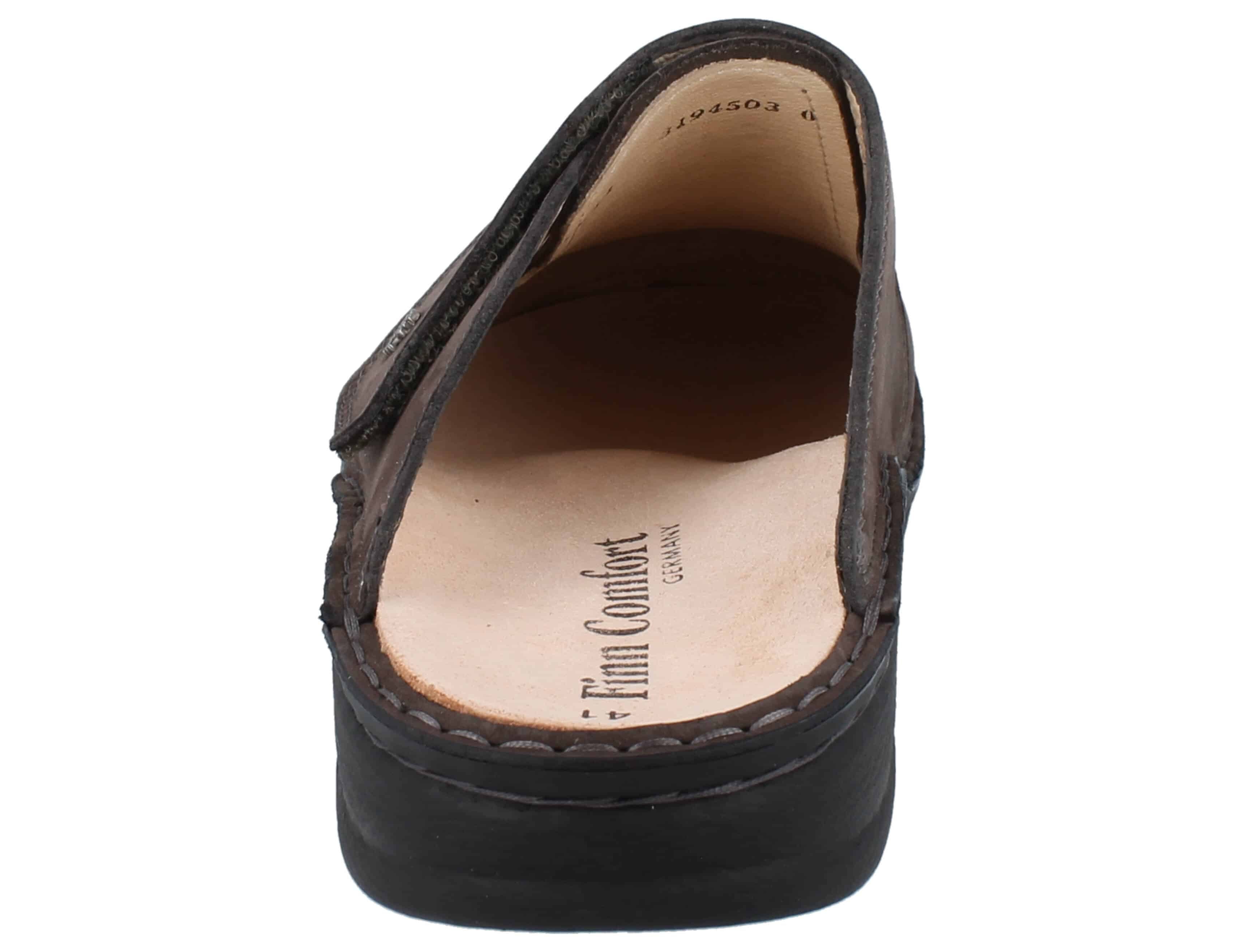 Finn Comfort FINN COMFORT Amalfi Herren Clog braun elefante Nubukleder - Größe: Clog Wechselfußbett