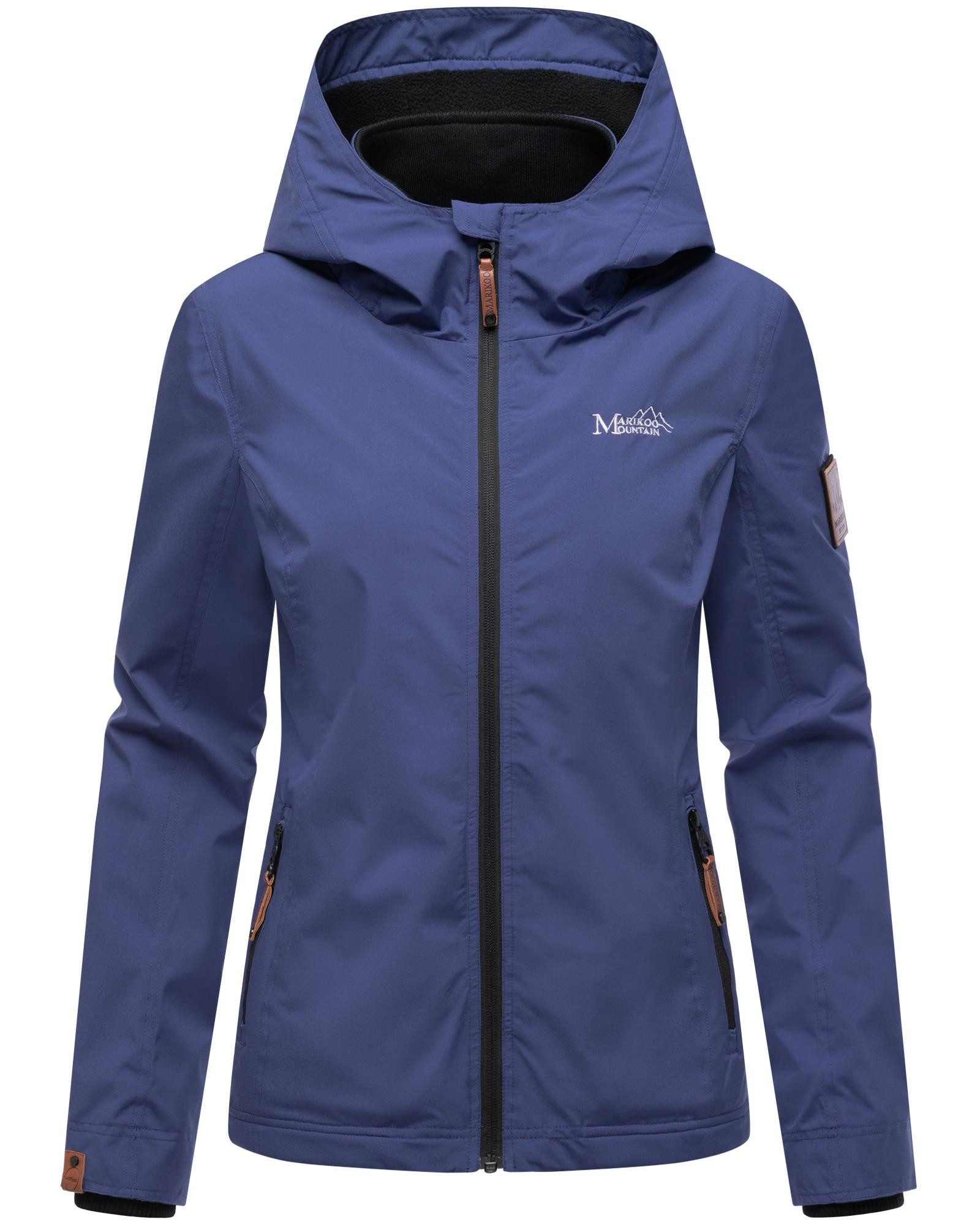 Marikoo Outdoorjacke Erdbeere sportliche Funktionsjacke mit Kapuze