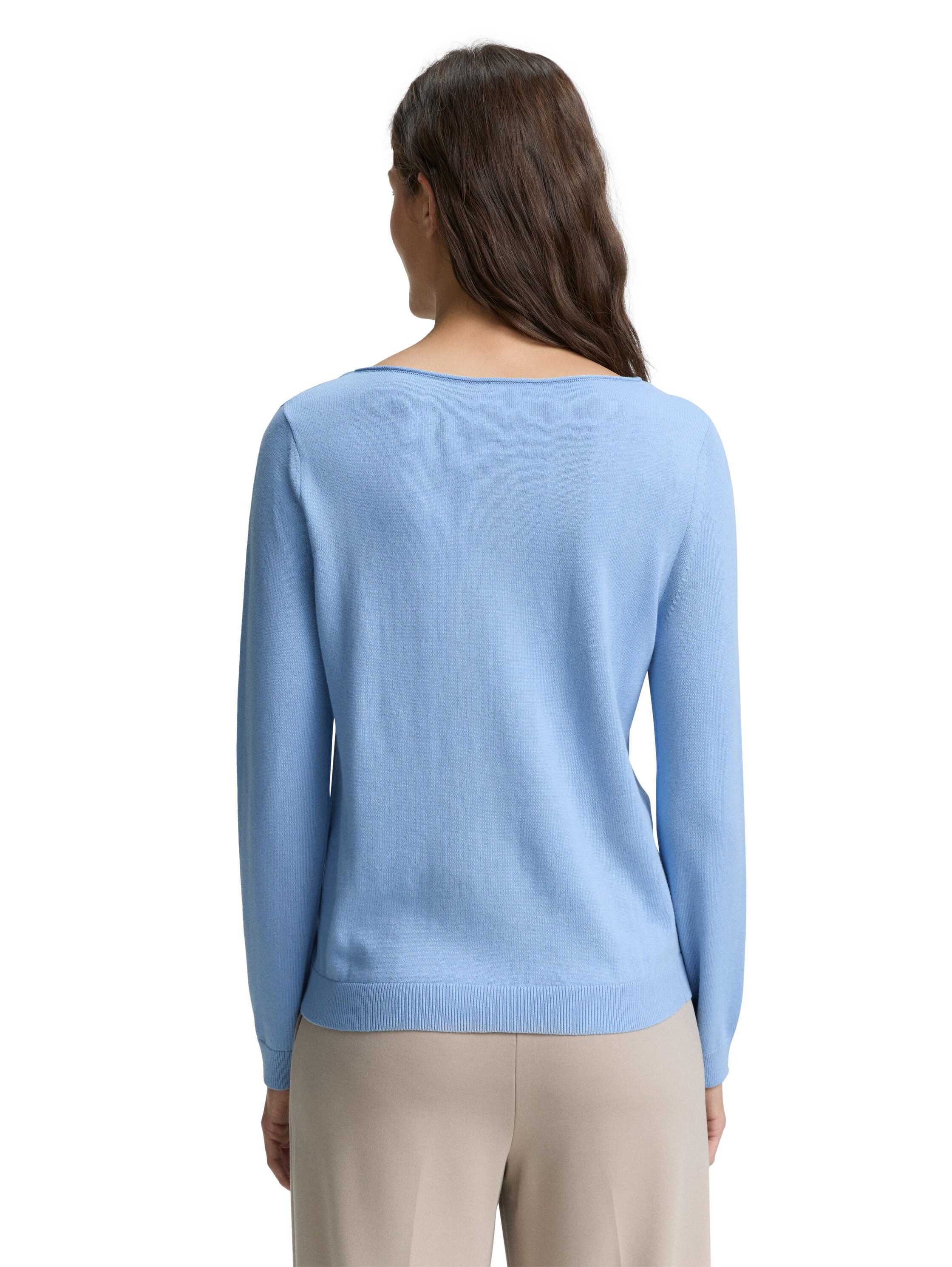 TOM TAILOR Strickpullover mit U-Boot Ausschnitt günstig online kaufen