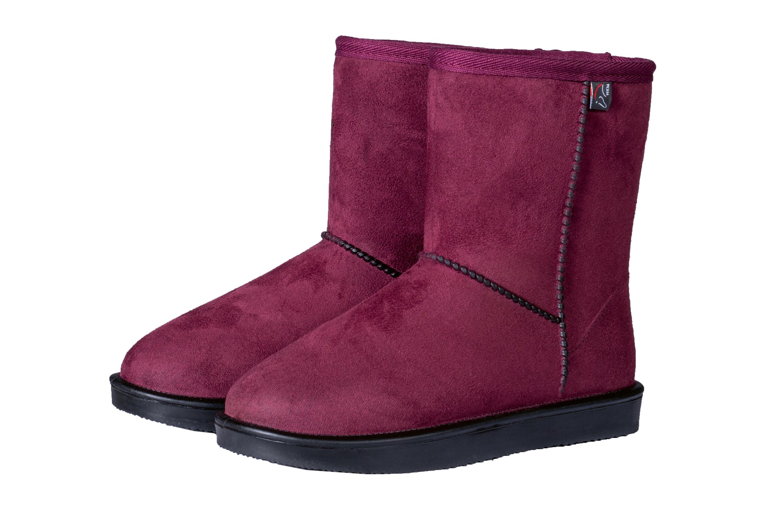 Reitstiefelette Allwetterstiefel HKM weinrot (3100) -Davos-