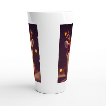 Alltagszauber Latte-Macchiato-Tasse - Jumbo-Tasse LITTLE REINDEER, Keramik, extra groß, für 500ml Inhalt