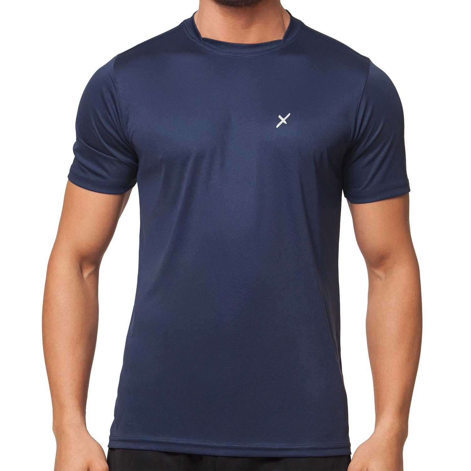 CFLEX Trainingsshirt Herren Sport Shirt Fitness T-Shirt Sportswear Collection Navy