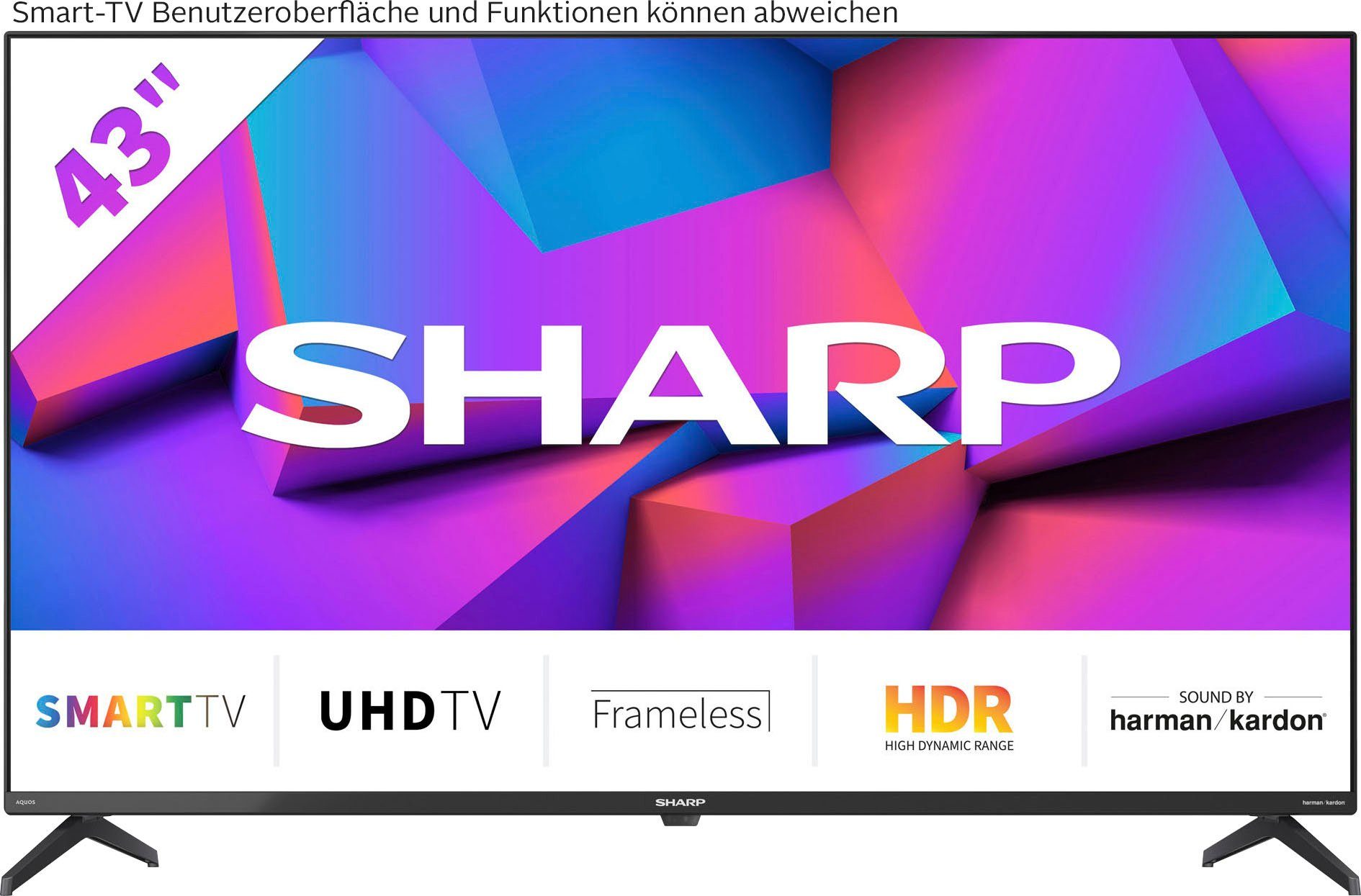 Zoll, Sharp 4T-C43FK_ cm/43 Smart-TV) LED-Fernseher Ultra HD, 4K (108