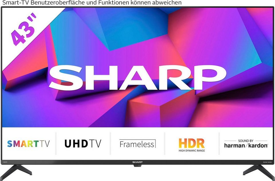 Sharp 4T-C43FK_ LED-Fernseher (108 cm/43 Zoll, 4K Ultra HD, Smart-TV)