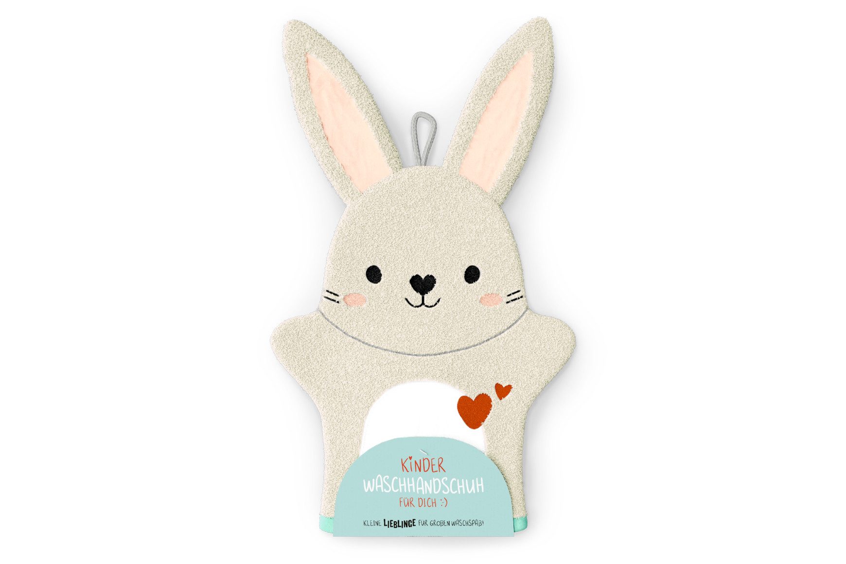 La Vida Waschhandschuh Kinder Waschlappen Waschhandschuh la vida Geschenk für Dich) Hase