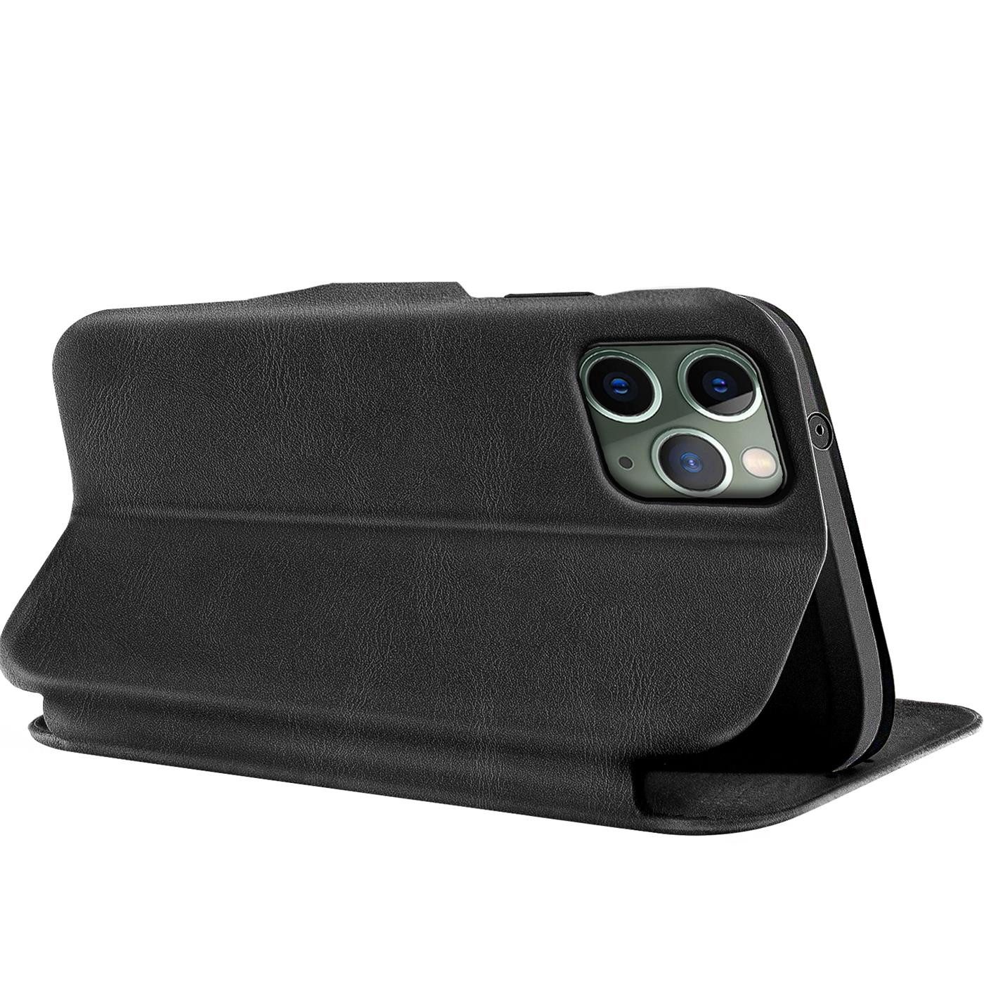 CoolGadget Handyhülle Business Premium Hülle für Apple iPhone 11 Pro Max 6,5 Zoll, Handy Tasche mit Kartenfach für iPhone 11 Pro Max Schutzhülle