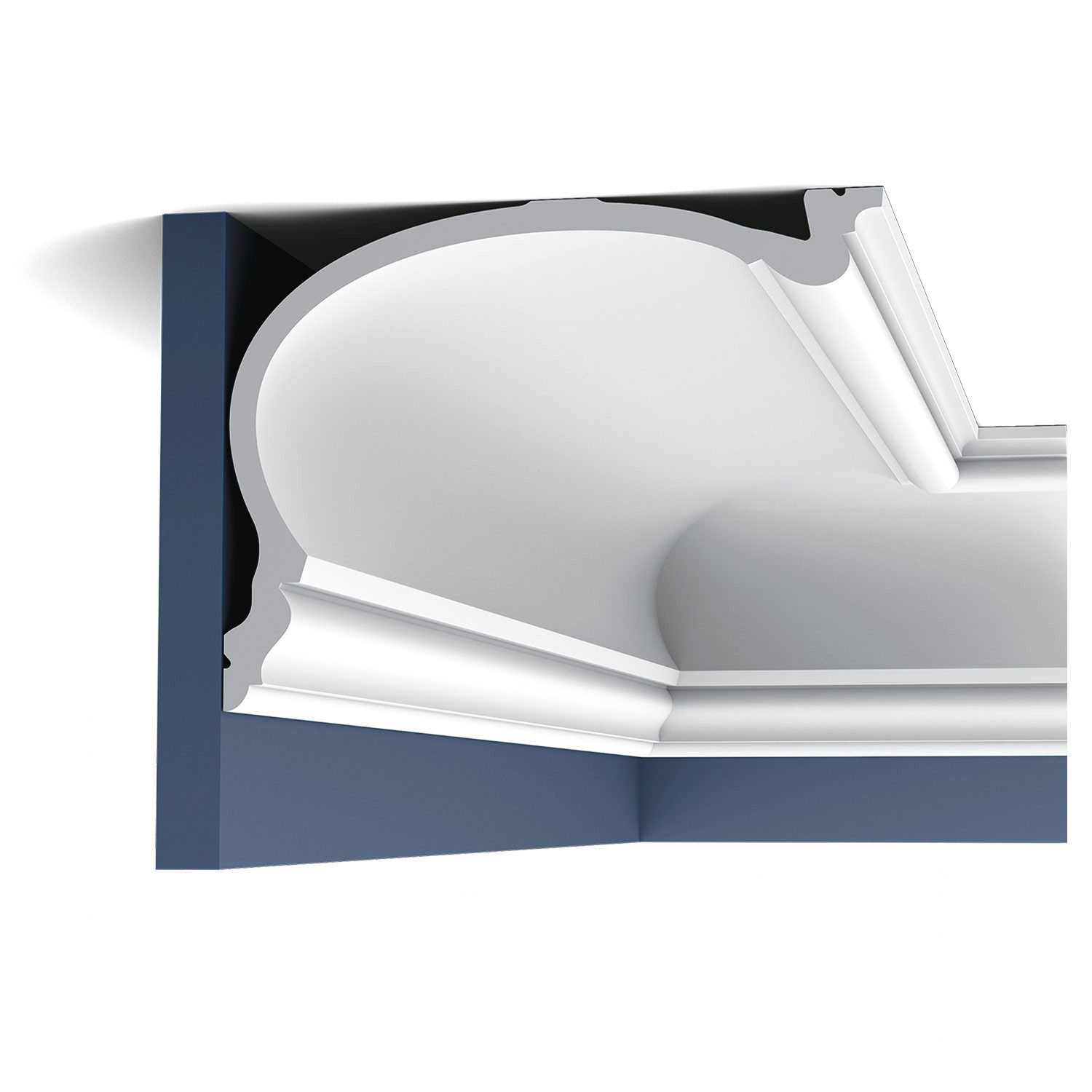 Orac Decor Deckenleiste C343 Stuck Profil Zierleiste Wand-Dekor-Leiste 2m, kleben, Purotouch®, 1-St., 1 x Stuckleiste, Eckleiste Stuckleiste Profilleiste 2 Meter