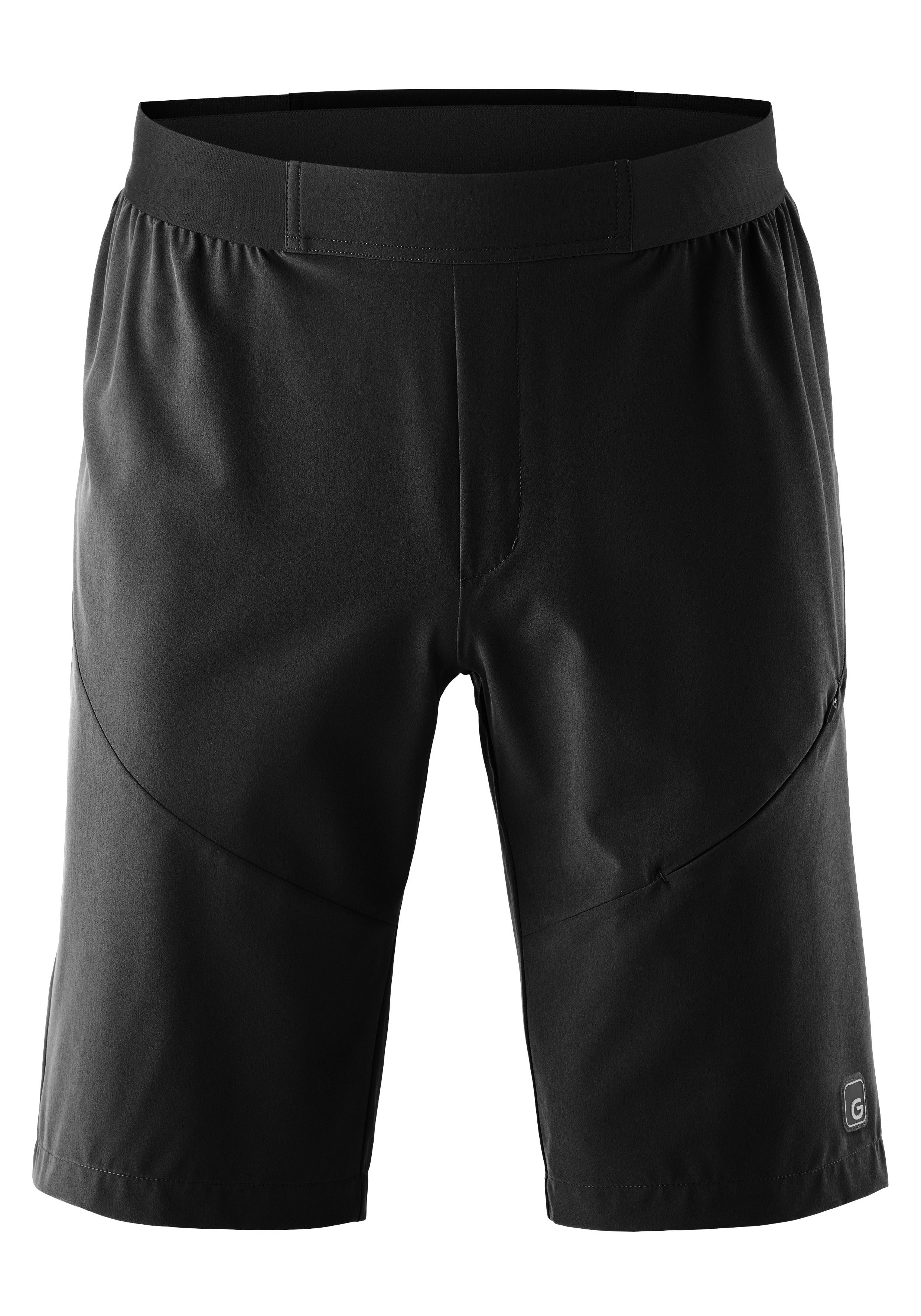 Gonso Fahrradhose Essential Shorts Light M Herren Bike-Shorts, leichte Radhose mit elastischem Bund und RV-Tasche