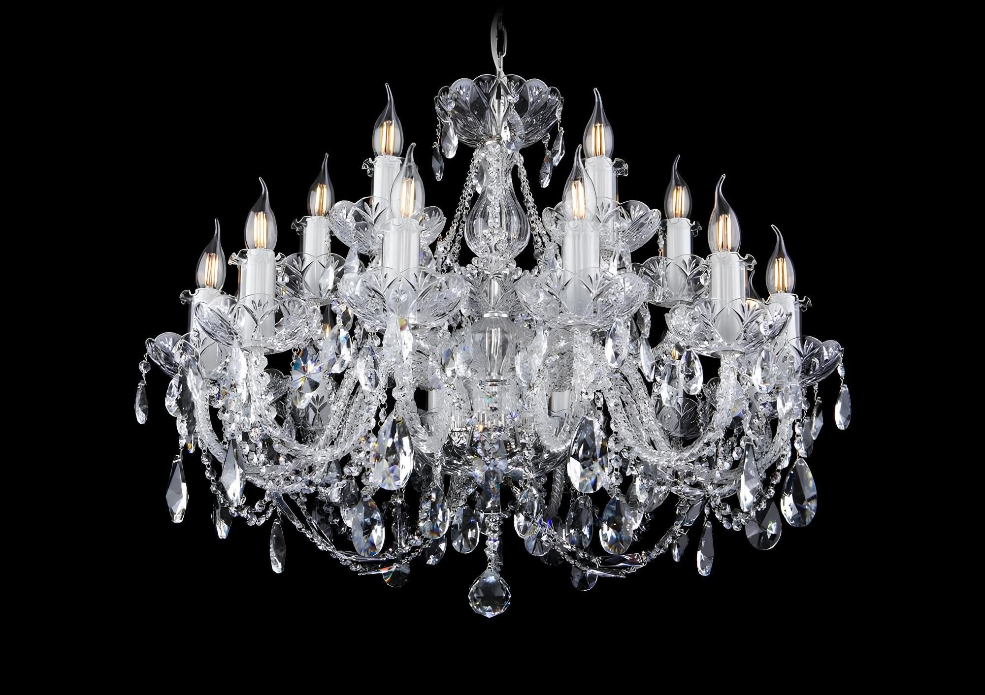 Xlmoebel Kronleuchter Kristall Leuchtende Deckenlampe Bohemia Luster Lampe, Hergestellt in Europa