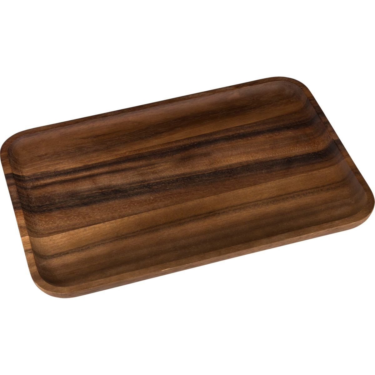 ZASSENHAUS Tablett Snackplatte, 35,5 x 2 35,5 x 23,5 x 2 cm Akazie