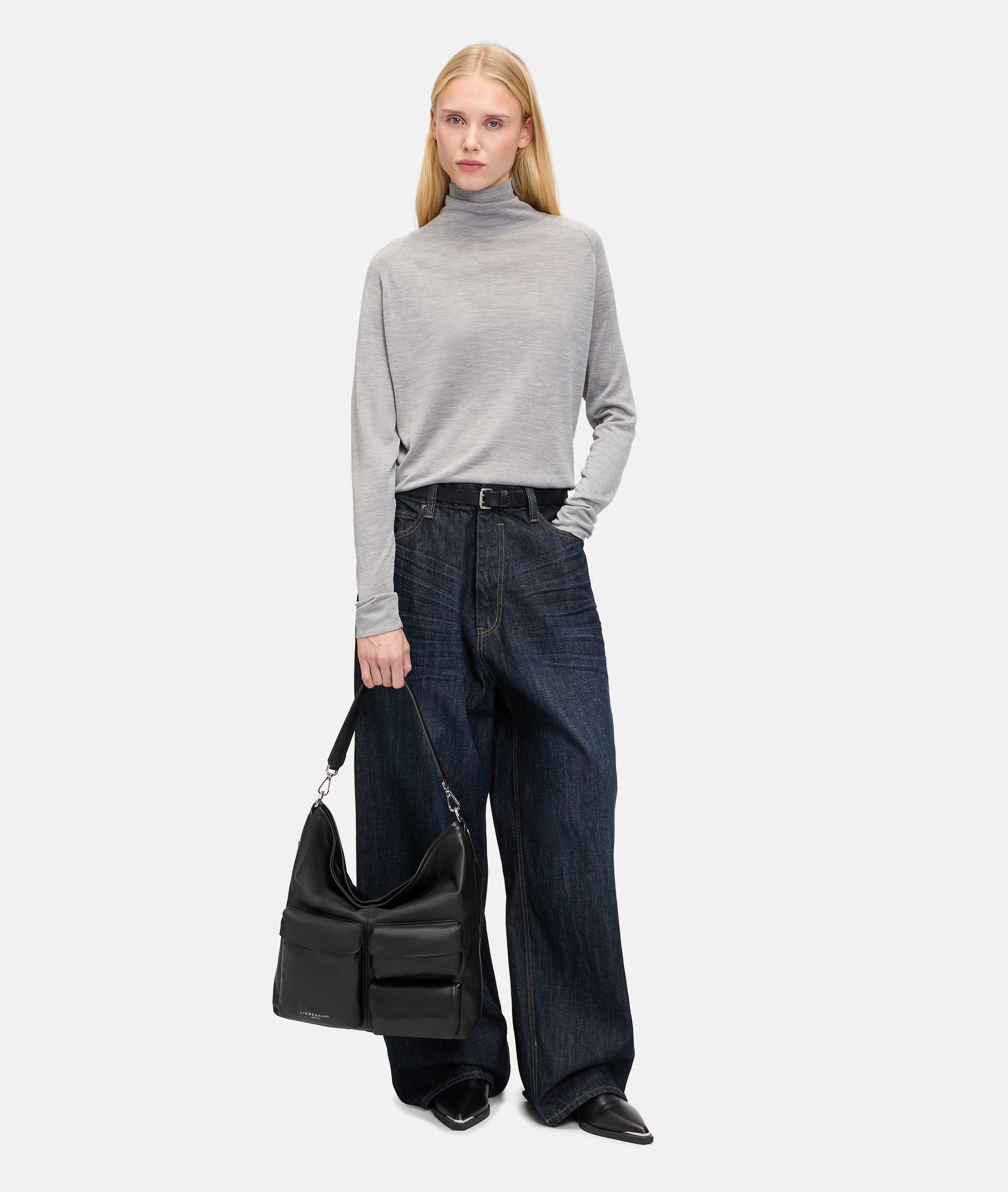 Liebeskind Berlin Schultertasche Archive LK 204 Hobo M, Geräumige Hobo-Bag aus weichem Leder