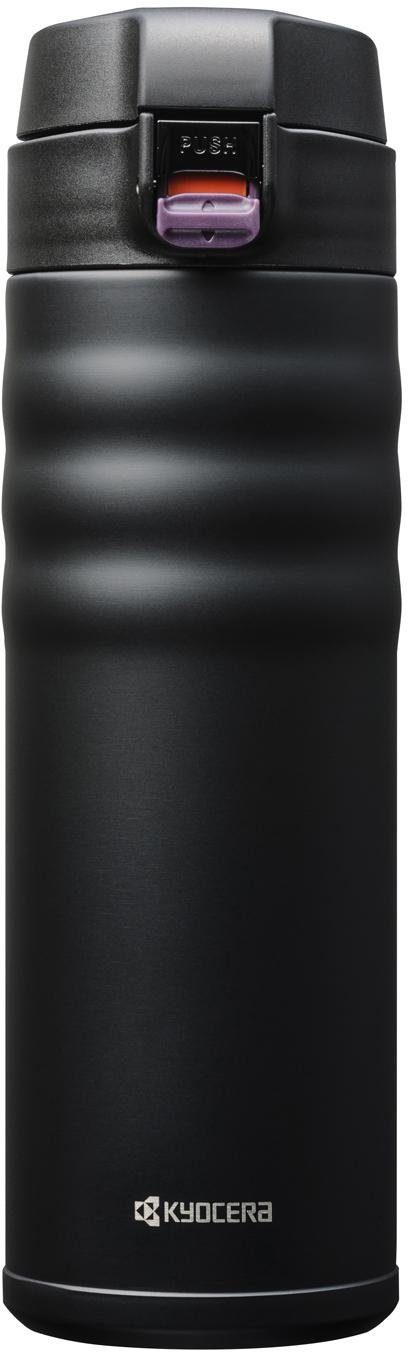 KYOCERA Isolierflasche Flip Top, Fassungsvermögen 500 ml, Höhe 21 cm schwarz