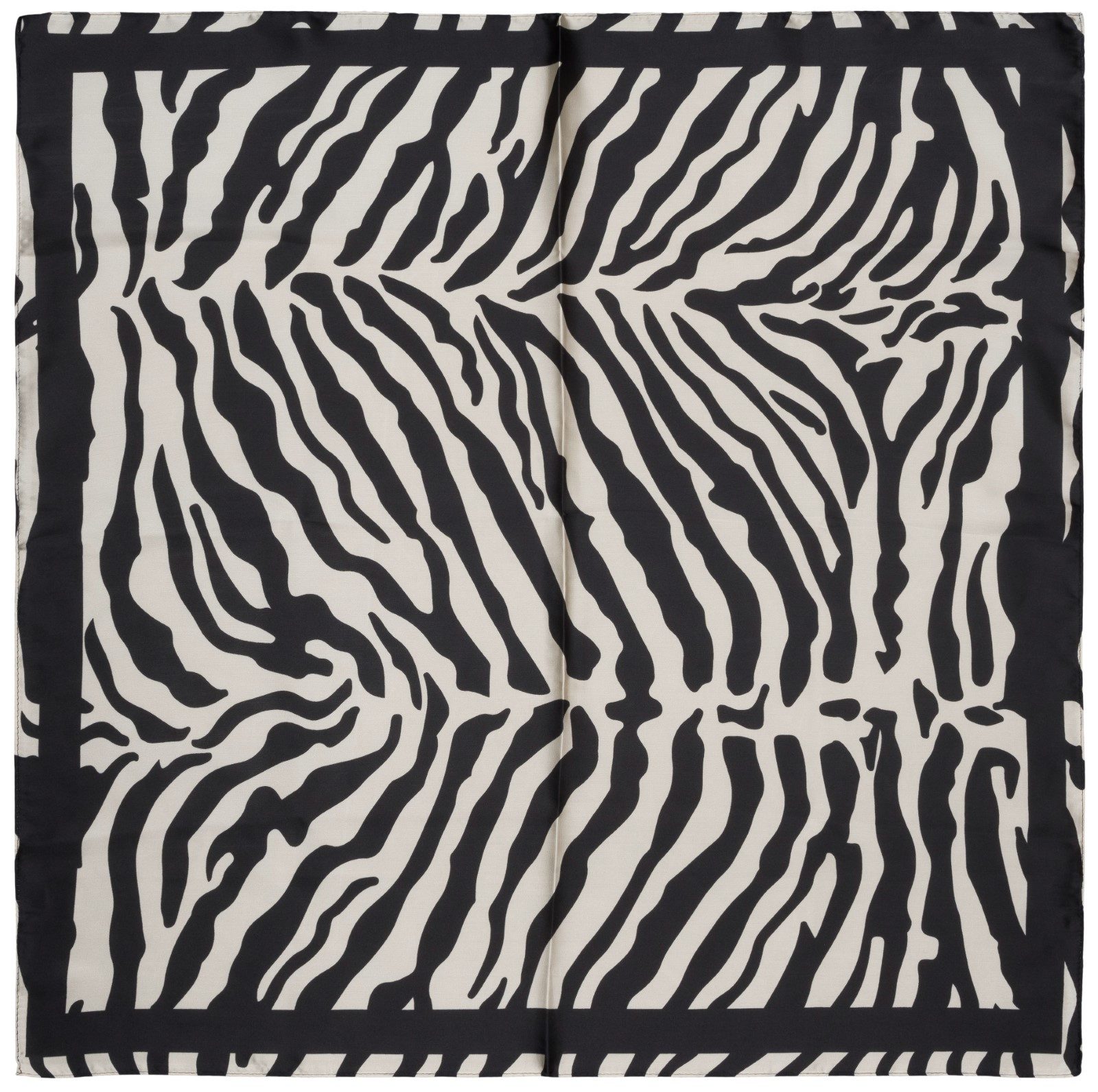 styleBREAKER Modetuch Halstuch Zebra Muster Satin Optik, (1-St)