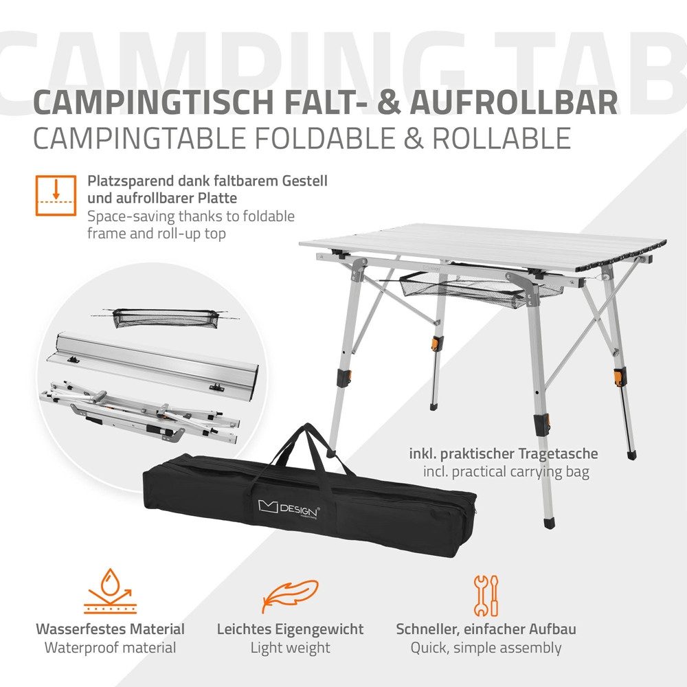 ML-DESIGN Campingtisch Gartentisch klappbar aus Aluminium günstig online kaufen