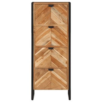 vidaXL Badezimmer-Set Badschrank 40x30x100 cm Massivholz Akazie und Eisen