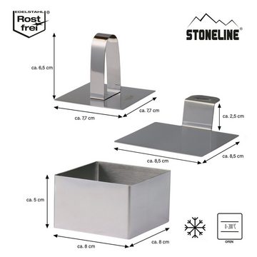 STONELINE Speisering, Edelstahl, (1 tlg), vielseitig verwendbar, backofen-/ gefriergeeignet, Designed in Germany