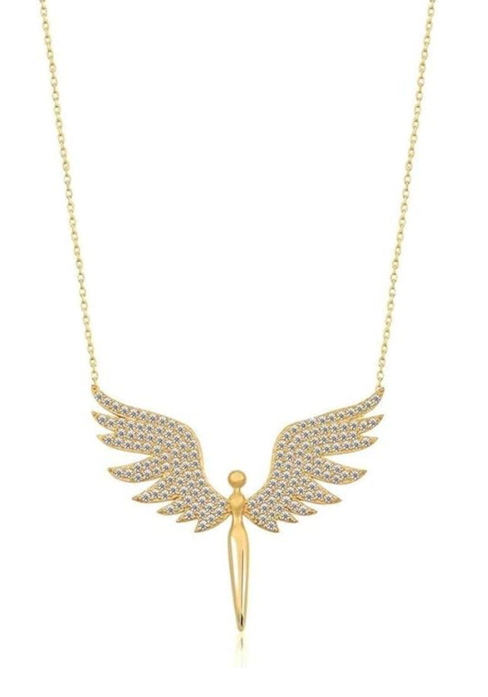 Einzelstück Charm-Kette Halskette Angel 925 Sterling Silber günstig online kaufen