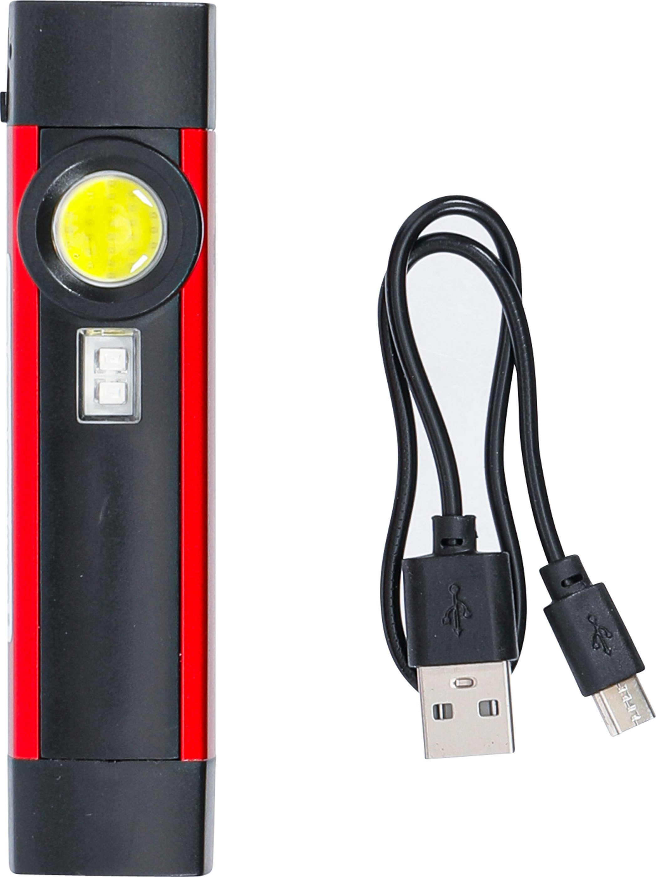 BGS technic LED Taschenlampe COB-LED / UV-Aluminium-Handleuchte, 1 W (1-St)