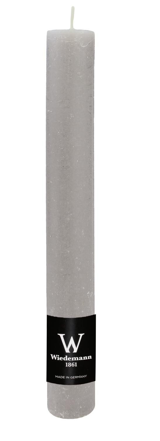 INNA-Glas Tafelkerze AURORA, hellgrau, 28cm, Ø3,5cm, 30h - Made in Germany