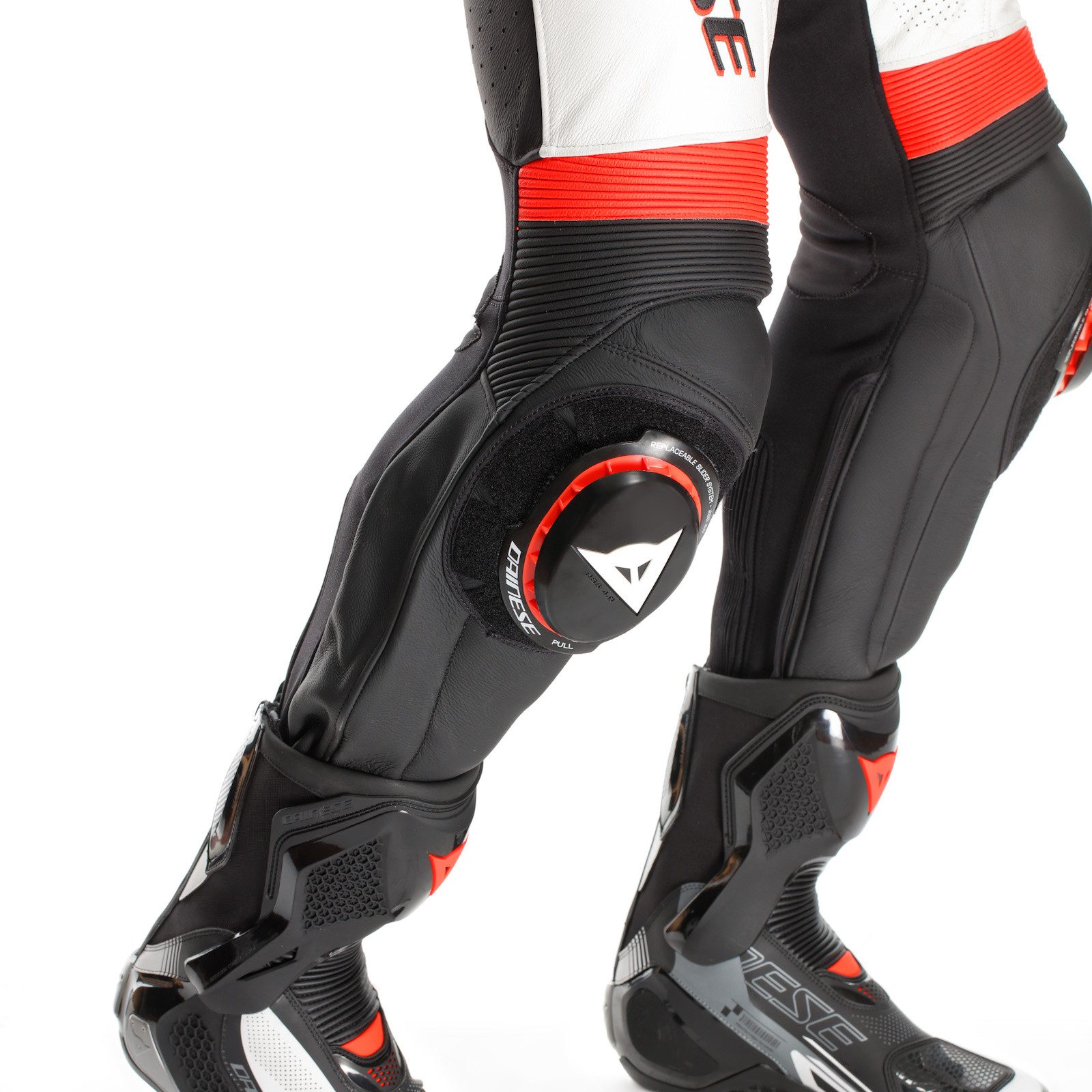 Dainese Motorradkombi Dainese Laguna Seca 6 1 tlg. Perf. Lederkombi Schwarz/Weiß/Fluo-Rot
