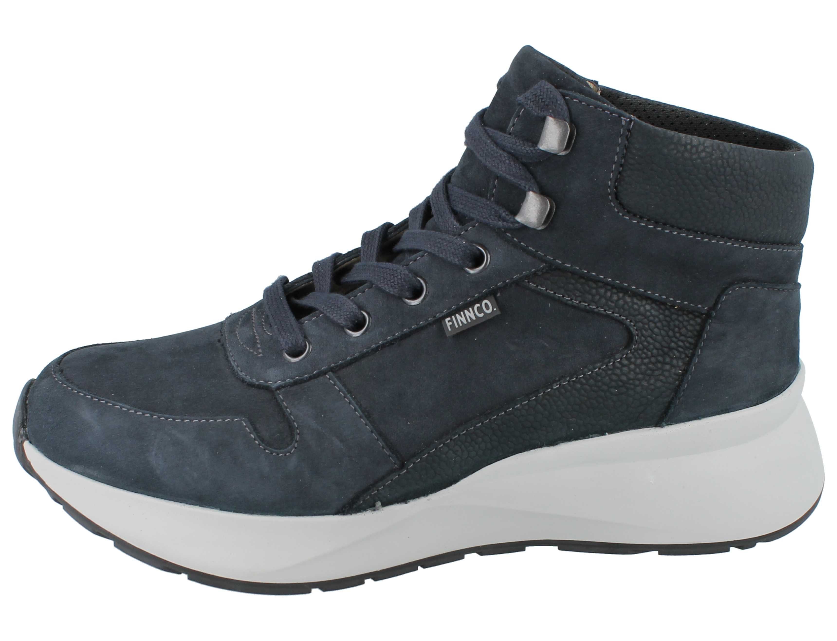 Finn Comfort FINN COMFORT FINNCO Meribel Damen Schnürschuhe knöchelhoch blau Stiefel Wechselfußbett