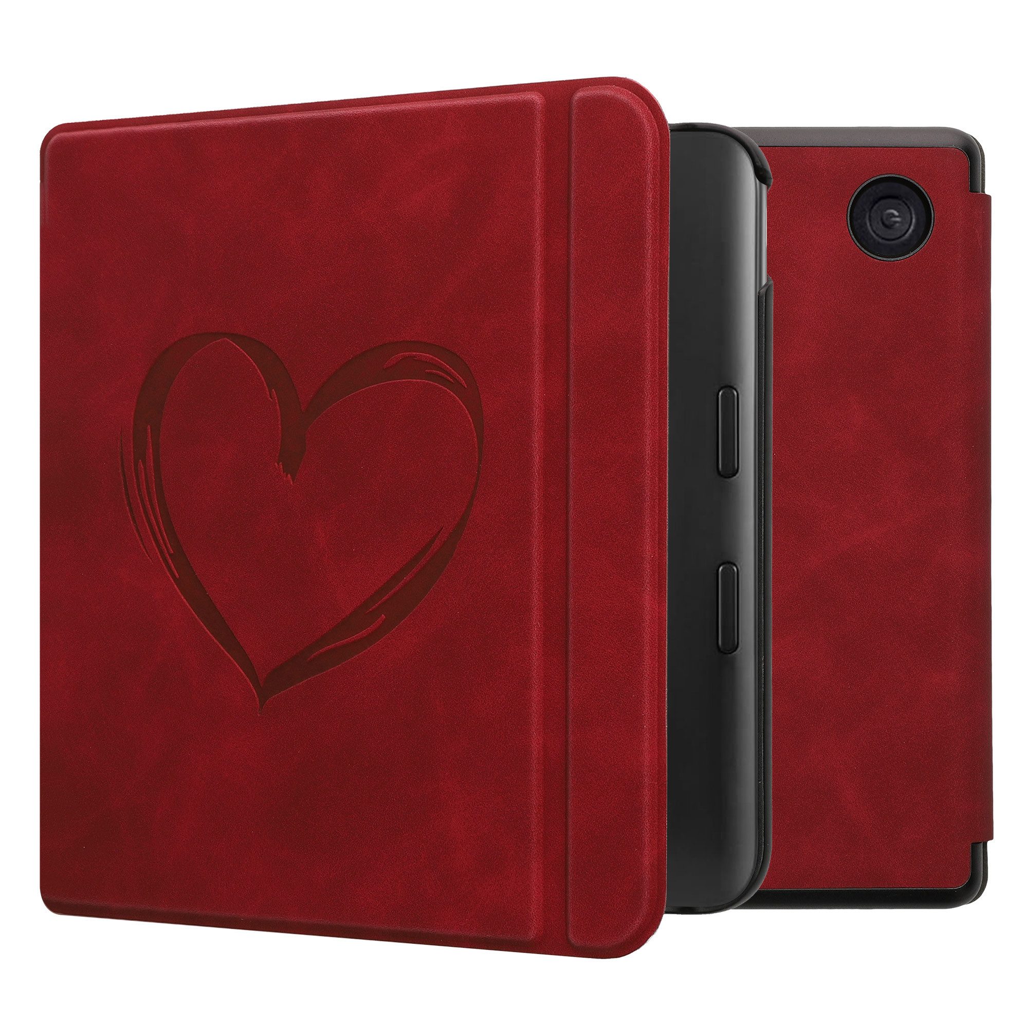kwmobile E-Reader-Hülle Schutzhülle für Kobo Kobo Libra Colour / Tolino Vision Color Hülle, eReader Flip Case mit Auto Sleep Funktion