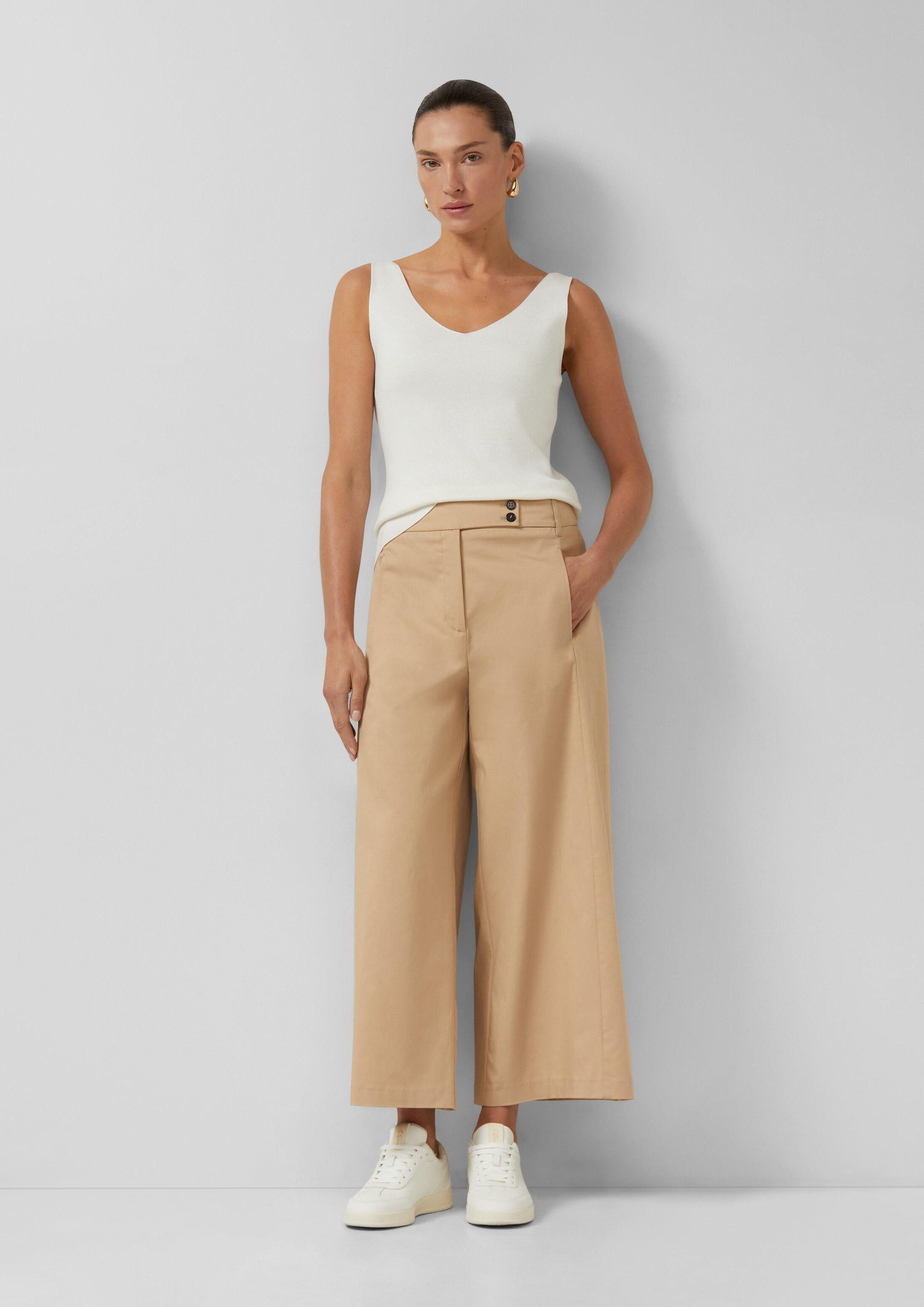 s.Oliver 7/8-Hose Hose Culotte aus Lyocellmix mit Extra Wide Leg