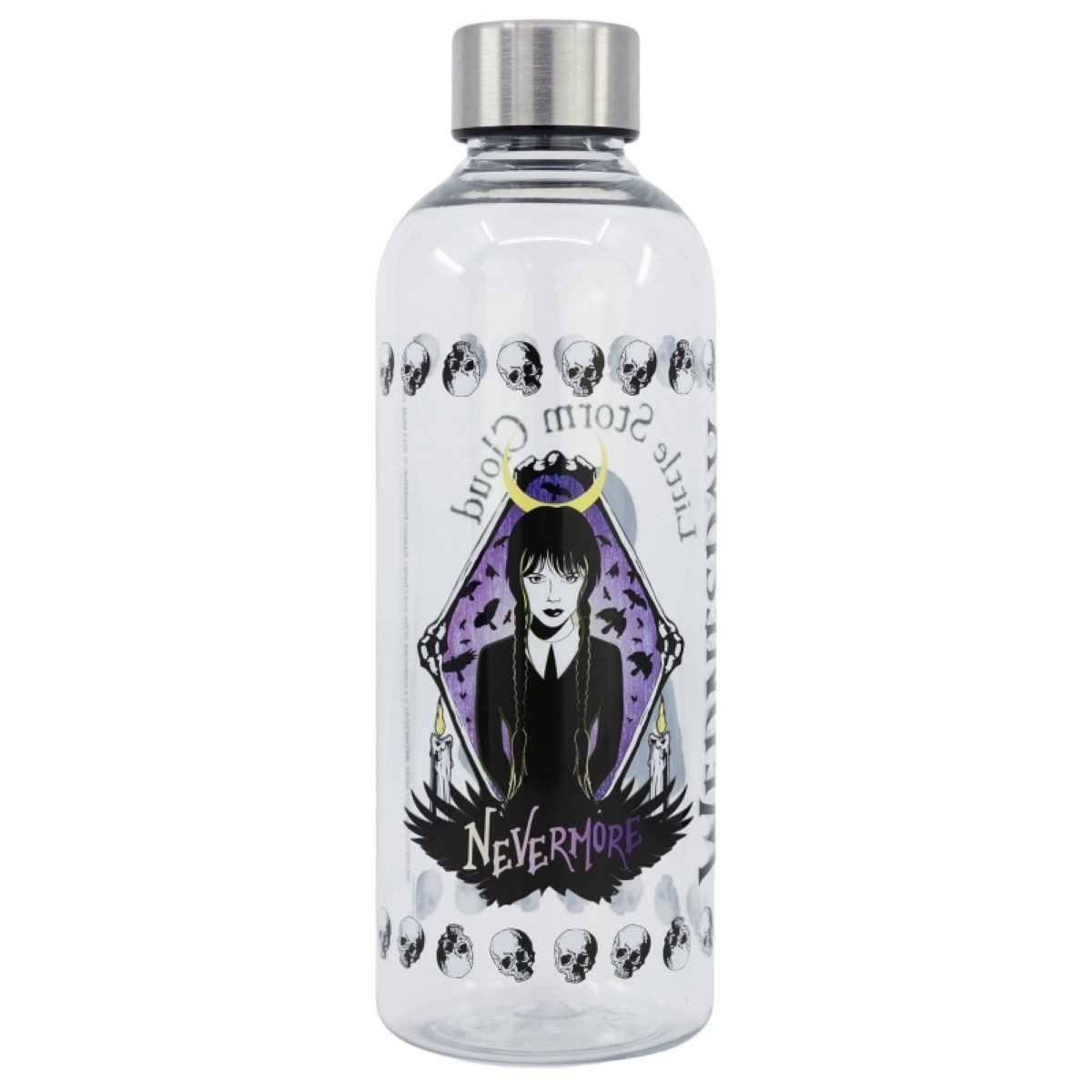 Wednesday Trinkflasche Wasserflasche für Kinder – Wiederverwendbar, auslaufsicher, 980 ml, 980 ml