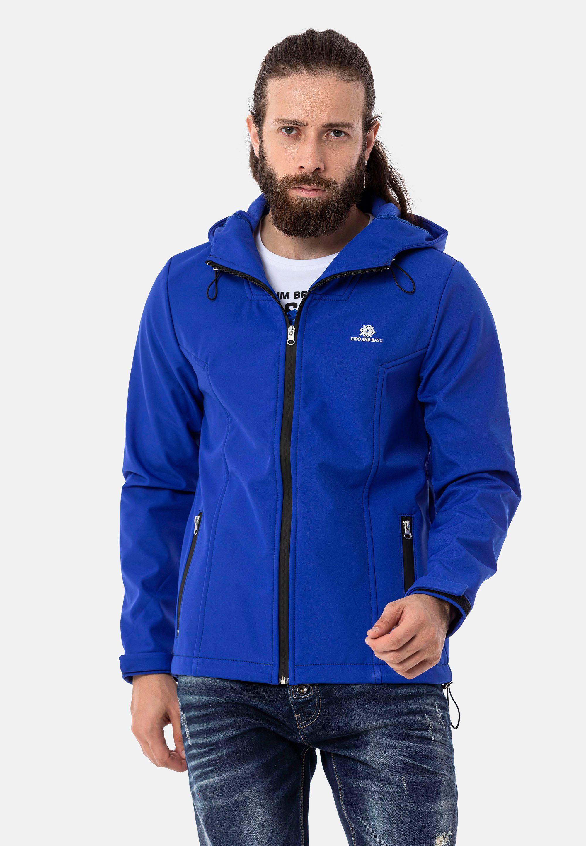 Cipo & Baxx Outdoorjacke in sportlichem Look blau