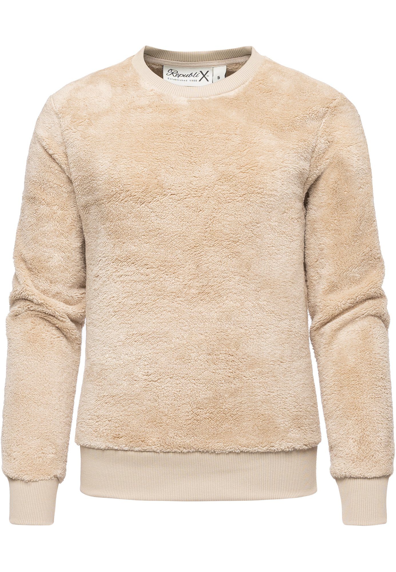 REPUBLIX Sweatshirt LUNA Damen Teddy Pulli günstig online kaufen