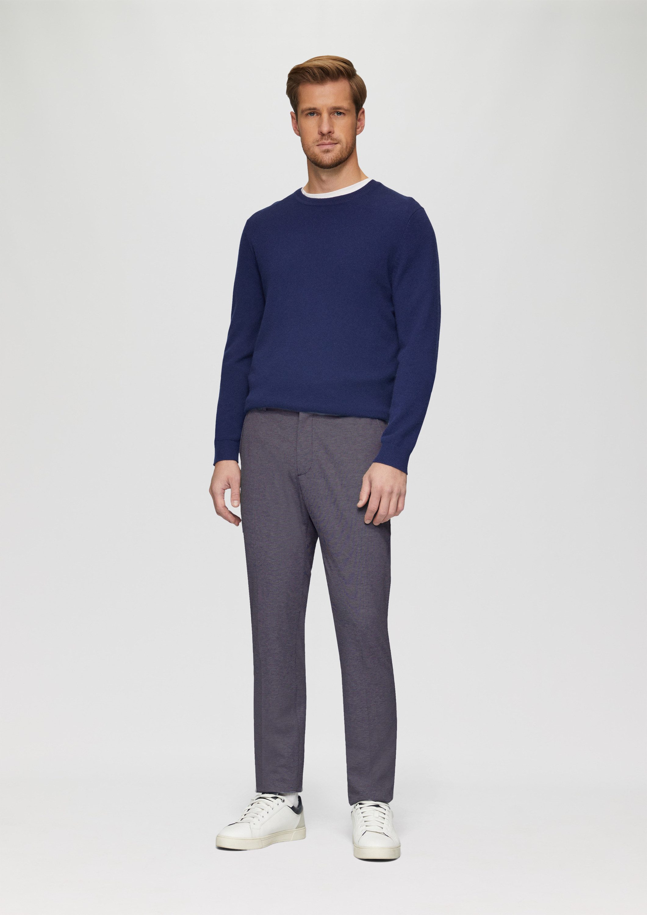 s.Oliver Chinos Anzughose S.OJOGG Slim: Joggsuit mit Piquéstruktur